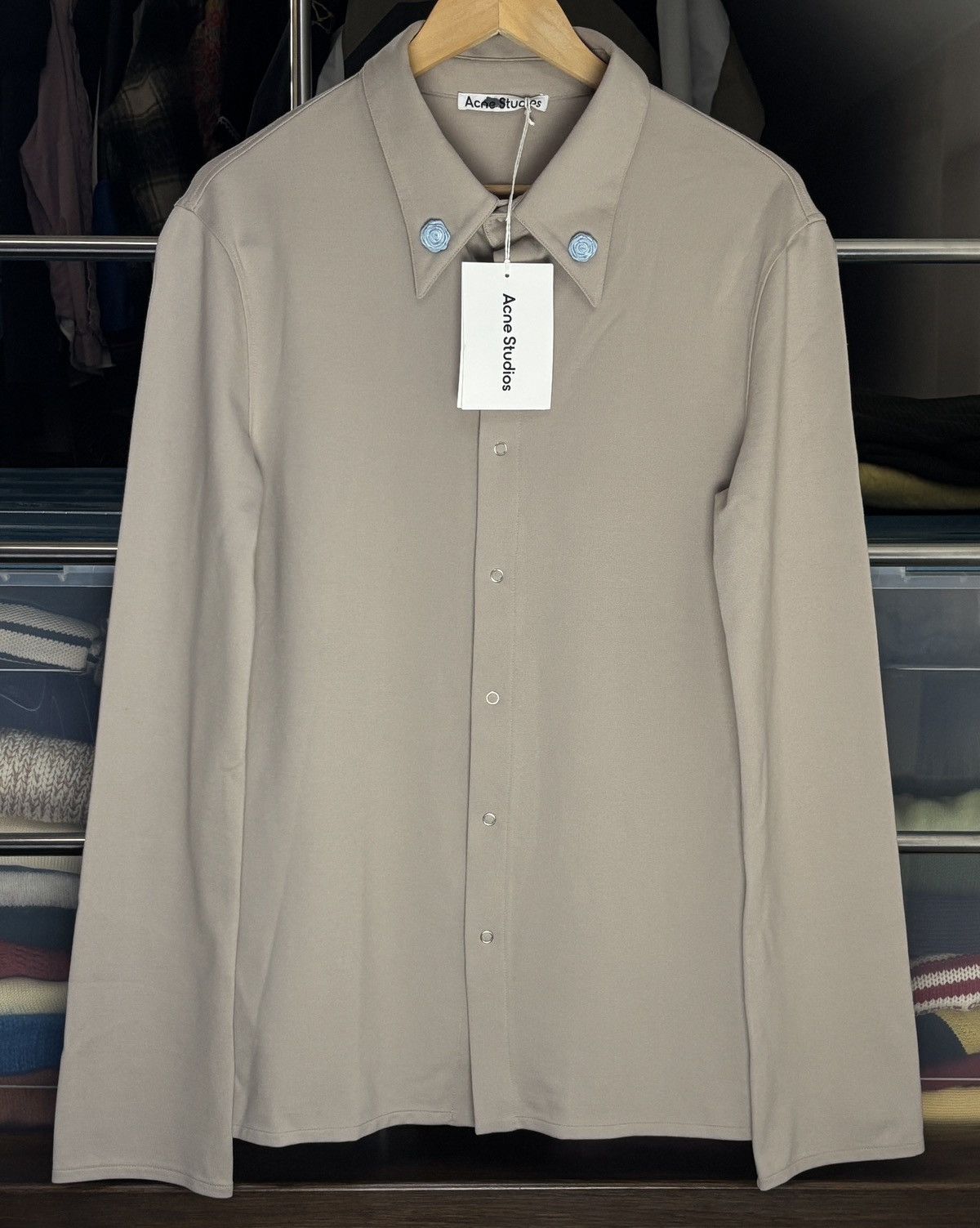 Acne Studios Acne Studios Very Rare Button Up Sample Shirt Vintage Flower Size US S / EU 44-46 / 1 - 1 Thumbnail