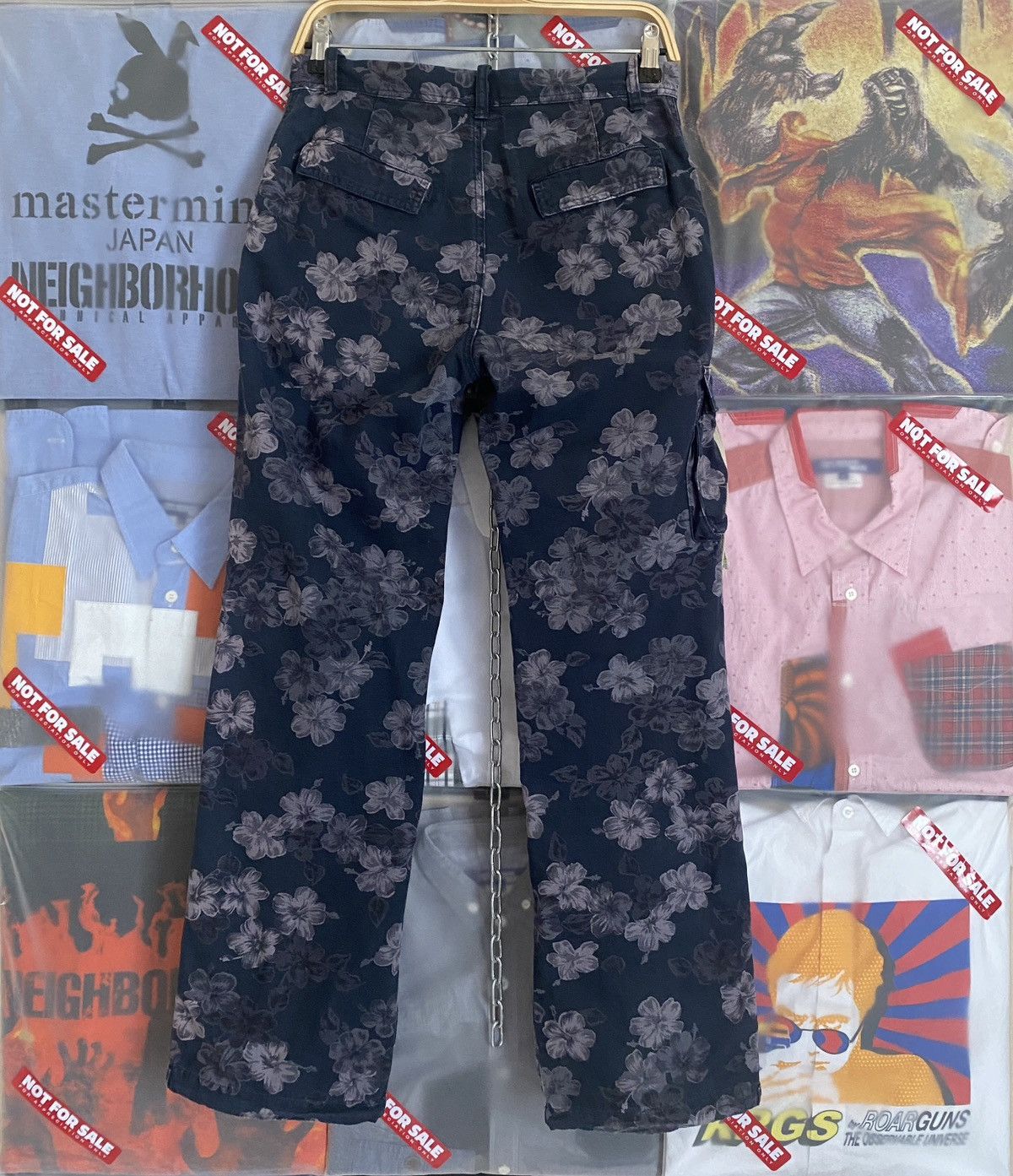 Hysteric Glamour Sunny Clouds Allover Print Floral Strght Leg like Denim Tear Size US 29 - 11 Thumbnail