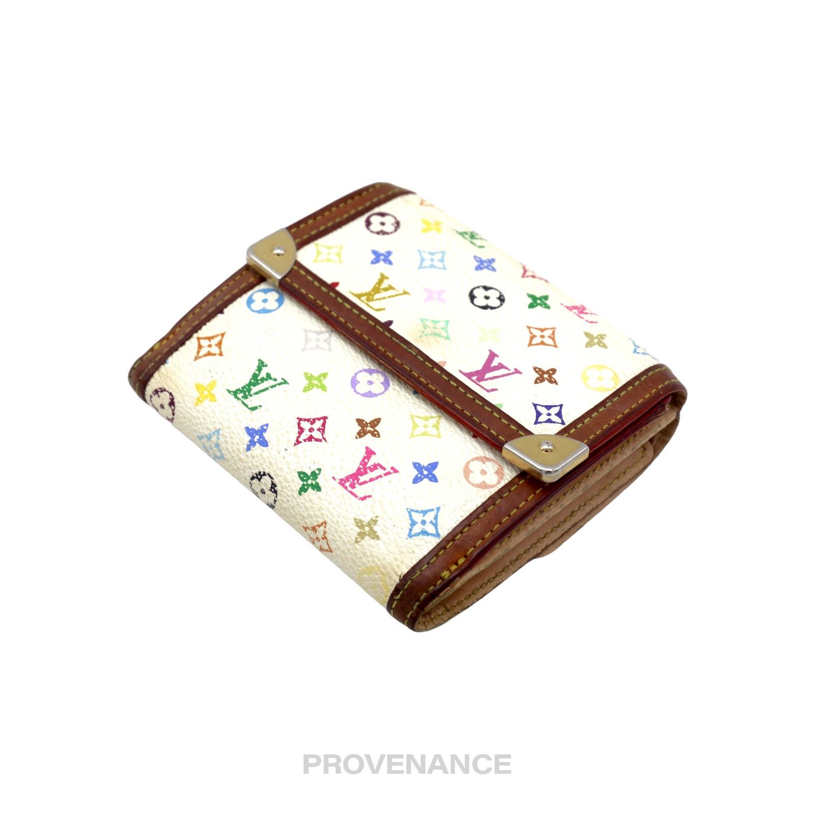 Louis Vuitton 🔴 Louis Vuitton Elise Trifold Wallet - Monogram Multicolore Size ONE SIZE - 3 Thumbnail