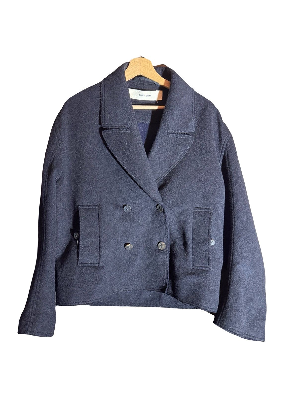 Damir Doma damir doma fw18 cashmere & wool cropped coat 40 fr wo Size M / US 6-8 / IT 42-44 - 12 Thumbnail