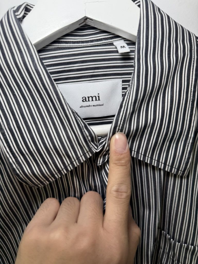 AMI AMI Paris Black & White Boxy Fit Shirt Size US M / EU 48-50 / 2 - 5 Thumbnail