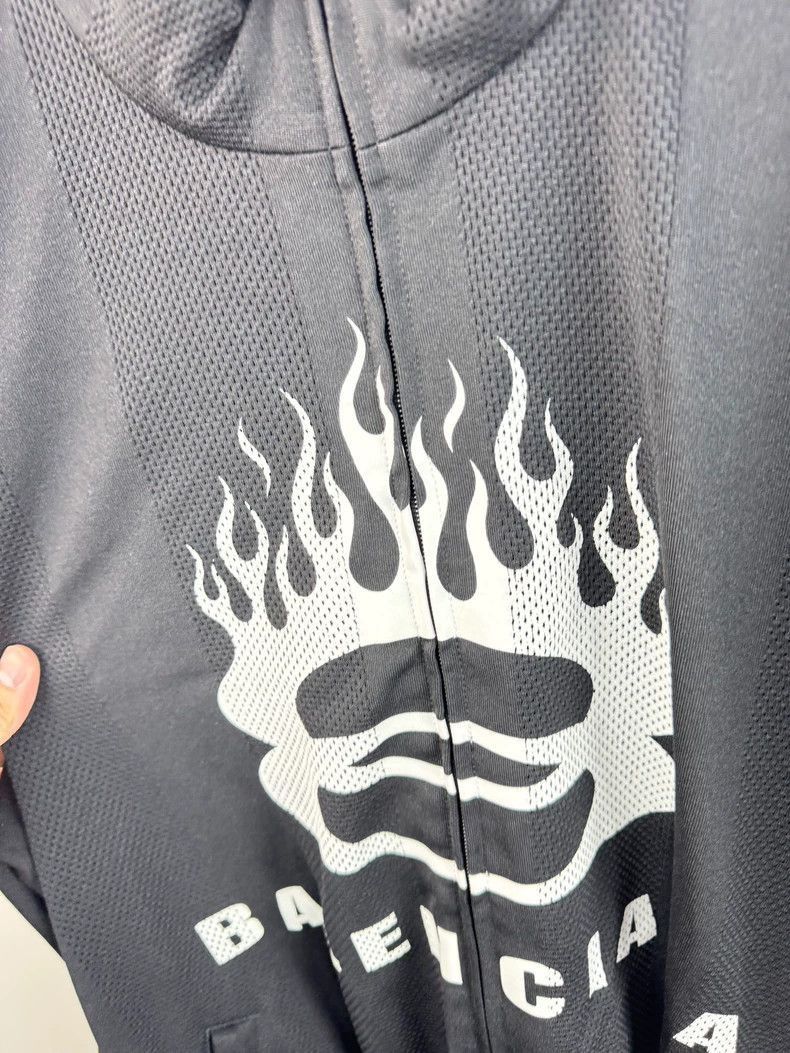 Balenciaga Balenciaga new flame logo mesh coach jacket-2506 Size US XS / EU 42 / 0 - 2 Thumbnail