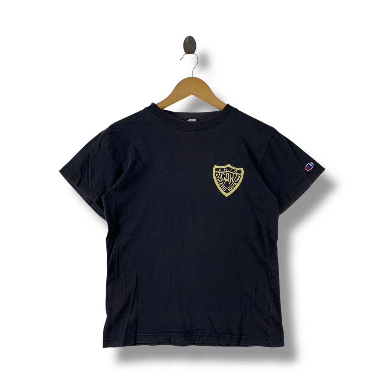 Champion × Vintage Vintage CHAMPION OHIO small spelleout logo tee Size US M / EU 48-50 / 2 - 1 Thumbnail