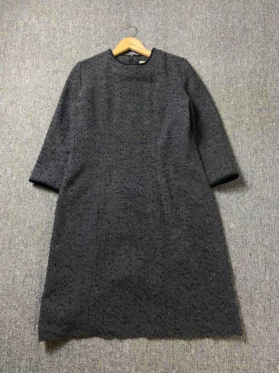 Japanese Brand Valentino Garavani Wool Tweed Blend Dress (182) Size XS / US 0-2 / IT 36-38 - 1 Thumbnail