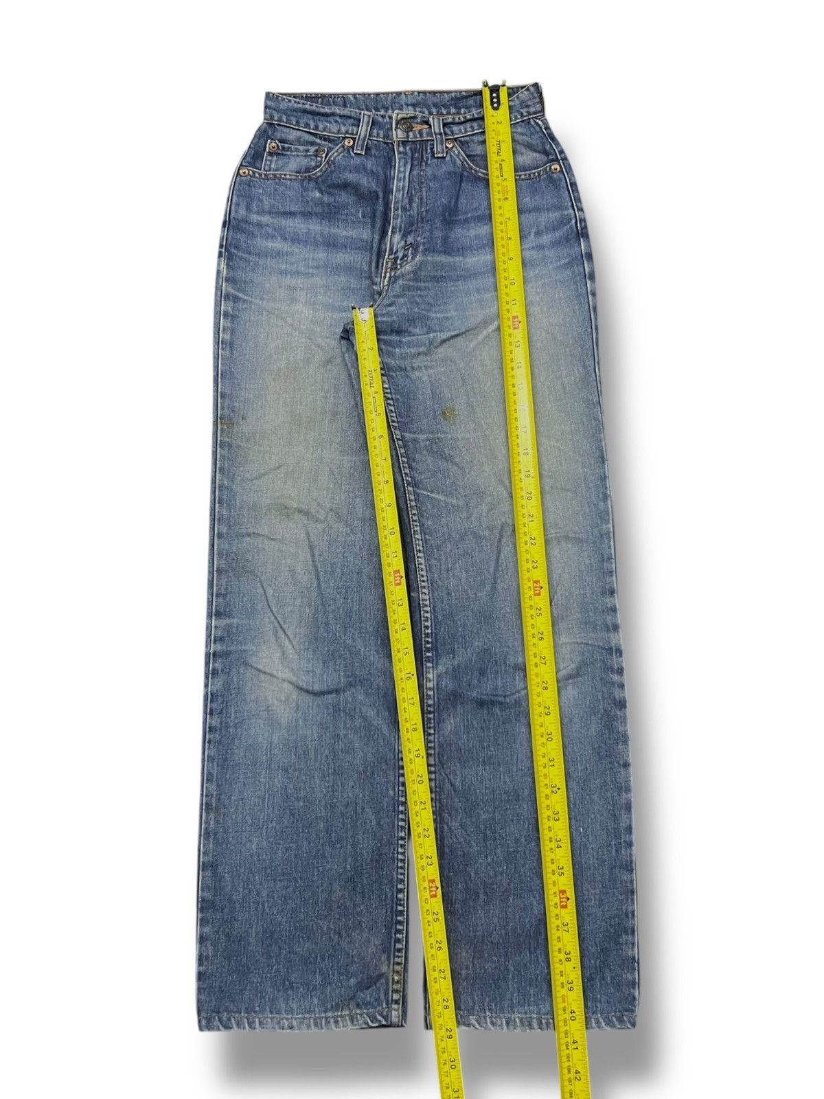 Levi's Vintage 90s Levi’s W519 Japan - Faded Rusty Wash Jeans Size 26" / US 2 / IT 38 - 17 Thumbnail