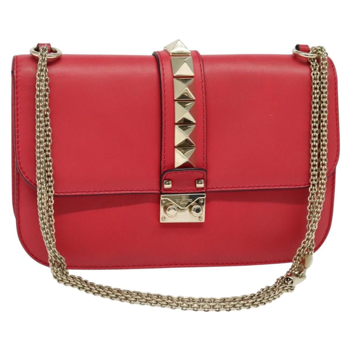 Valentino Valentino Garavani Rolling Rockstud Glam Lock Shoulder Bag Leather Size ONE SIZE - 1 Thumbnail