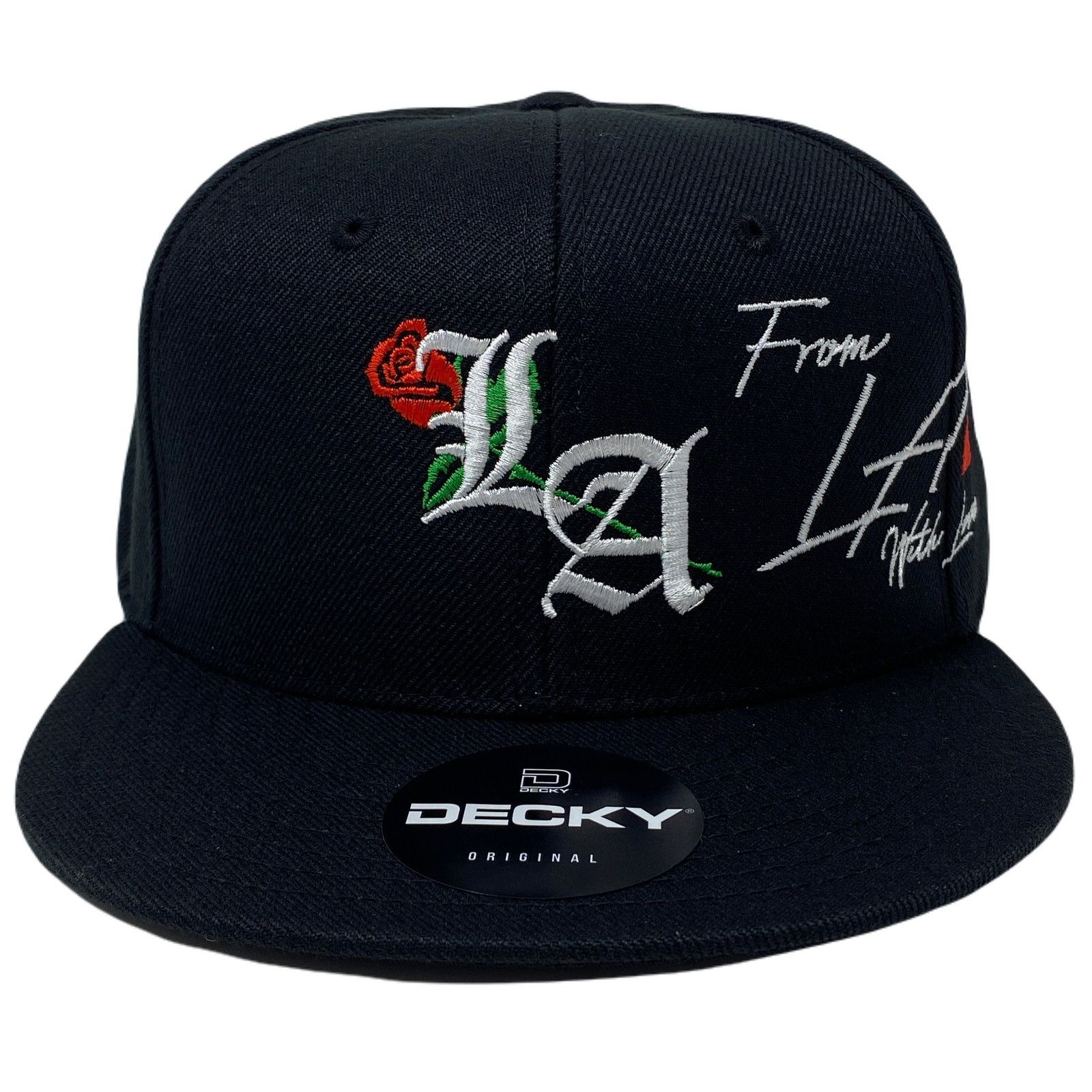 Other Los Angeles Old English Rose With Love Snapback Hat BLACK Size ONE SIZE - 5 Thumbnail