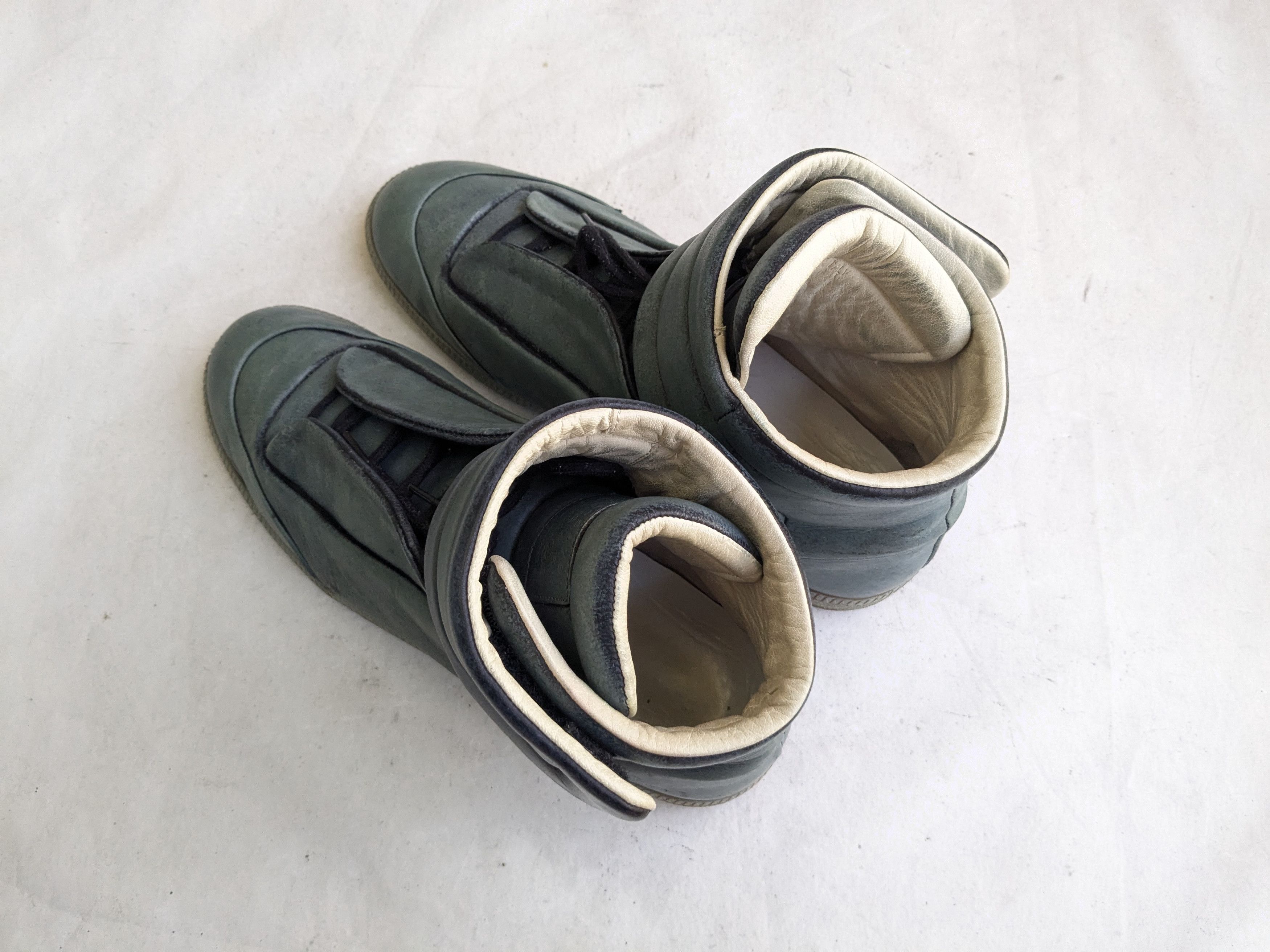 Maison Margiela Maison Margiela Future Green 12 45 High Tops Leather Size US 12 / EU 45 - 13 Thumbnail