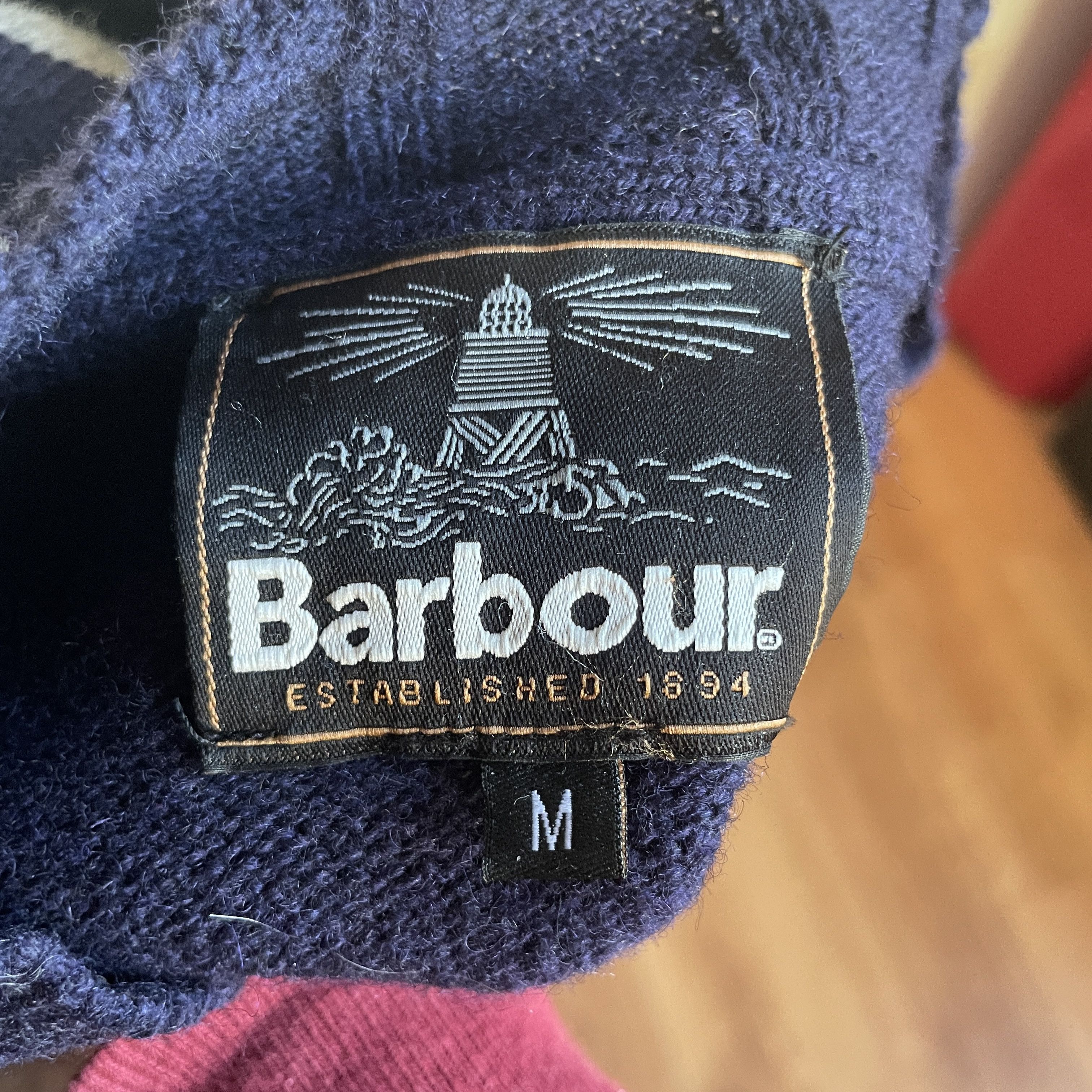 Barbour Barbour Stockman Stripe Crew Neck Shetland Wool Sweater Size US M / EU 48-50 / 2 - 6 Thumbnail