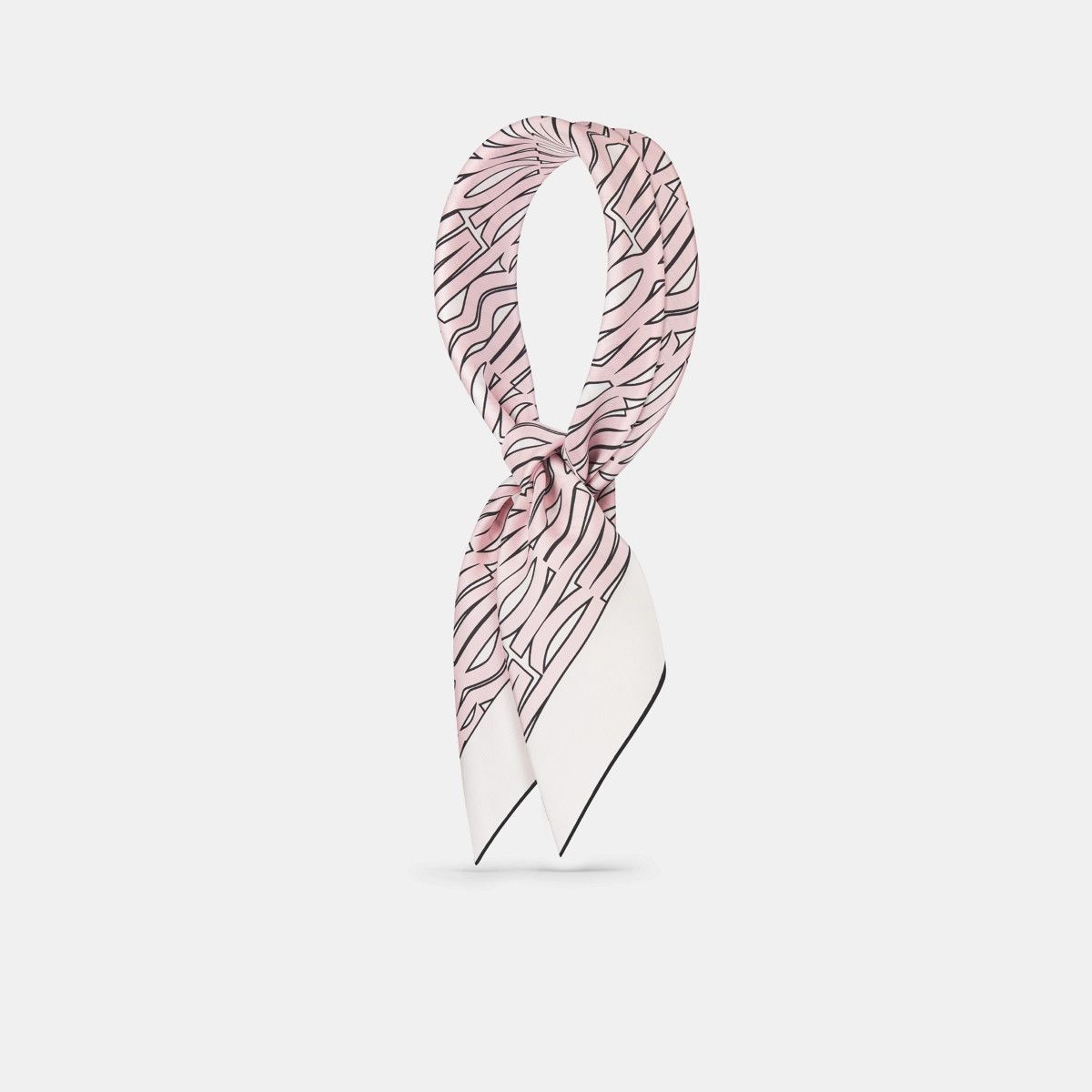 Dior o1bcso1str0226 Size:OS/90 Square Scarf in White/Pale Pink Size ONE SIZE - 1 Thumbnail