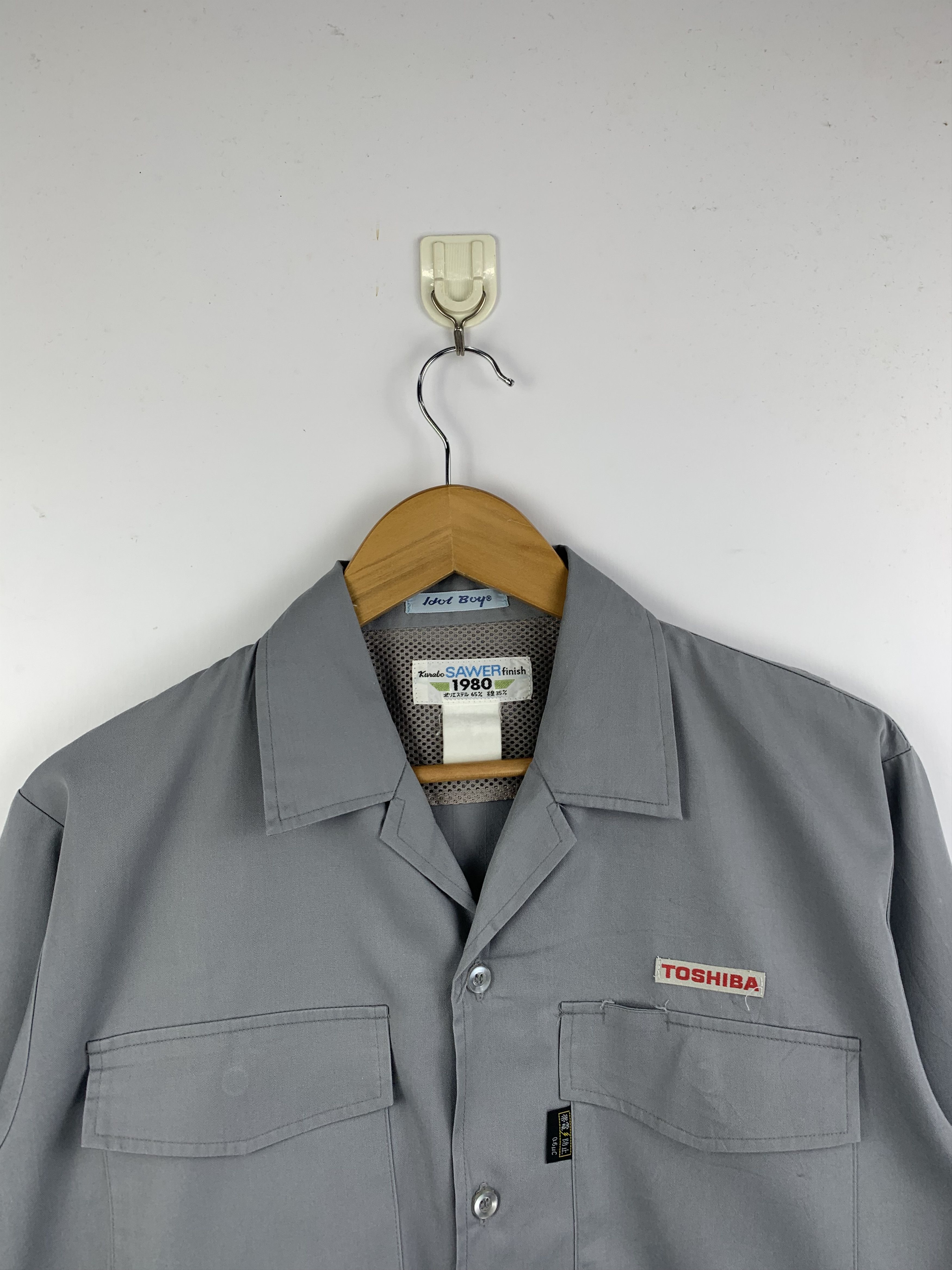 Vintage Vintage Toshiba Workwear Button Up Denim Jacket J1602 Size US M / EU 48-50 / 2 - 2 Thumbnail