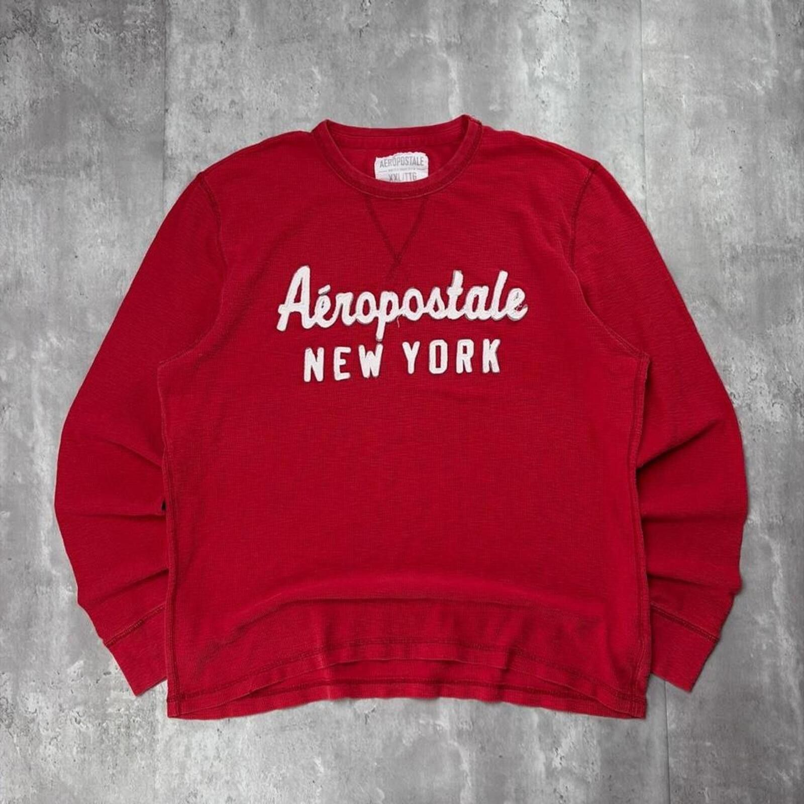 Aeropostale Y2K Red Aeropostale Surf Grunge Long Sleeve Thermal Shirt Size US XL / EU 56 / 4 - 1 Thumbnail