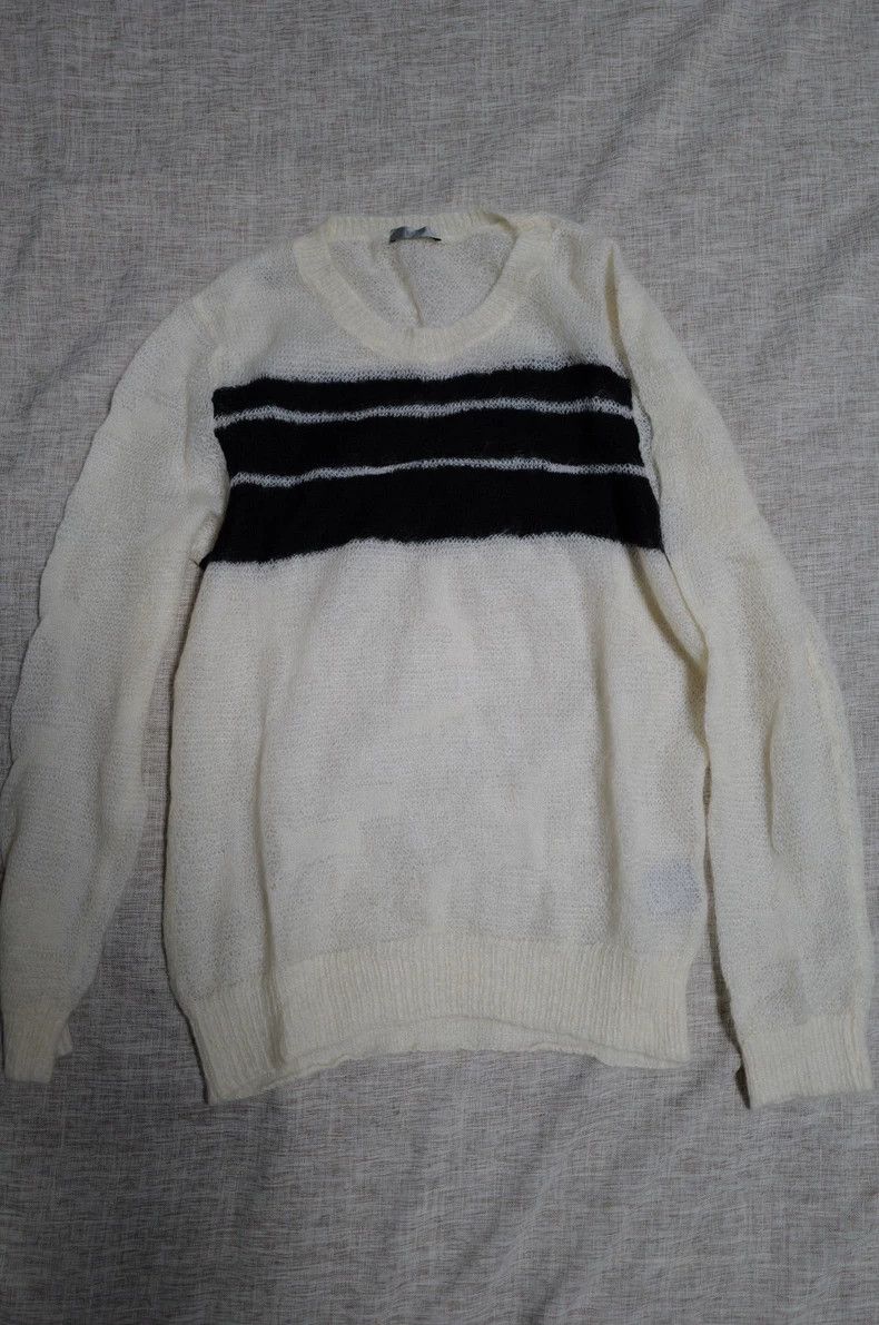 Dior Dior Black and white mohair blended striped geometric swea Size M / US 6-8 / IT 42-44 - 1 Thumbnail