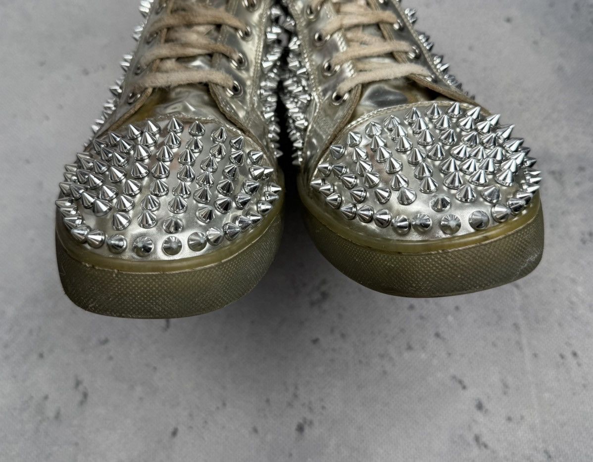Christian Louboutin Christian Louboutin Louis Flat Antispecchio Spike Silver Size US 9 / EU 42 - 4 Thumbnail