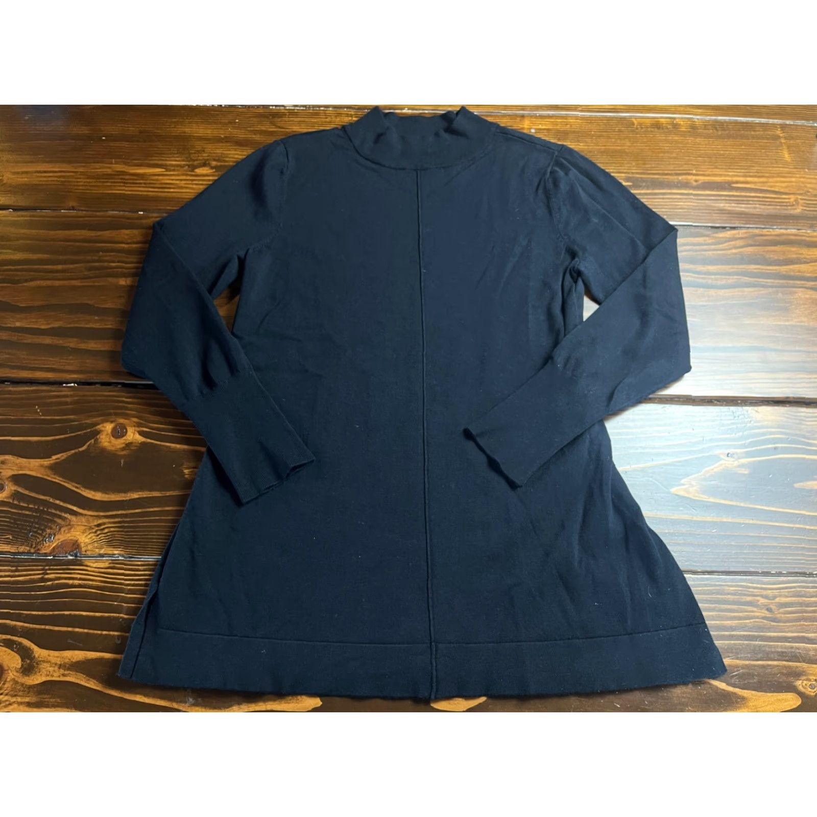 Alfani Alfani Sweater Women's Medium Black Long Sleeve Pullover Shirt? Size M / US 6-8 / IT 42-44 - 2 Thumbnail
