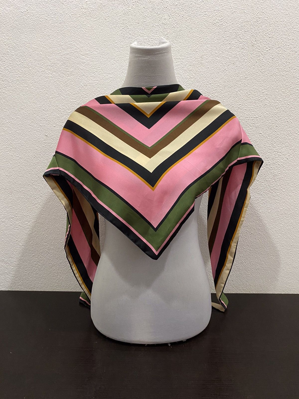 Zara Zara Multicolour Striped Satin Scarf Top Size M / US 6-8 / IT 42-44 - 4 Thumbnail