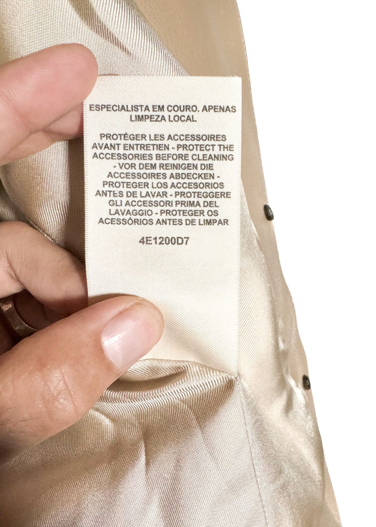 Hermes Hermès 2024 Beige Camel Goatskin Leather Equestrian Jacket Size S / US 4 / IT 40 - 10 Thumbnail