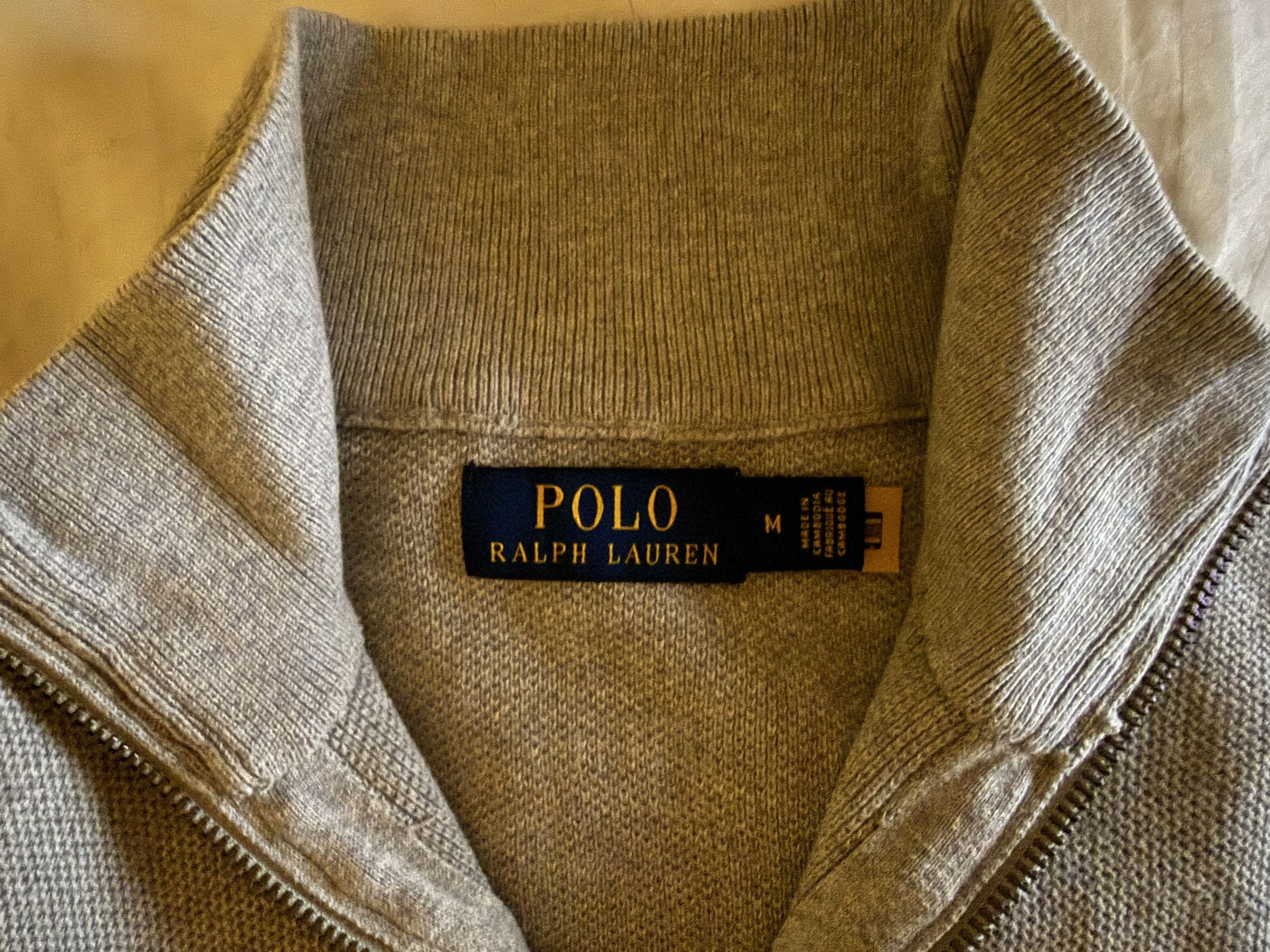 Polo Ralph Lauren Vintage Polo Ralph Lauren Quarter Zip Knit Jumper Grey M Size US M / EU 48-50 / 2 - 5 Thumbnail