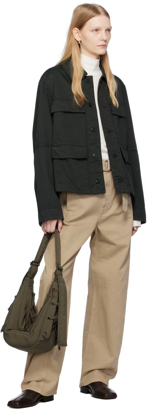 Lemaire Small Nylon Soft game bag Olive Size ONE SIZE - 5 Thumbnail