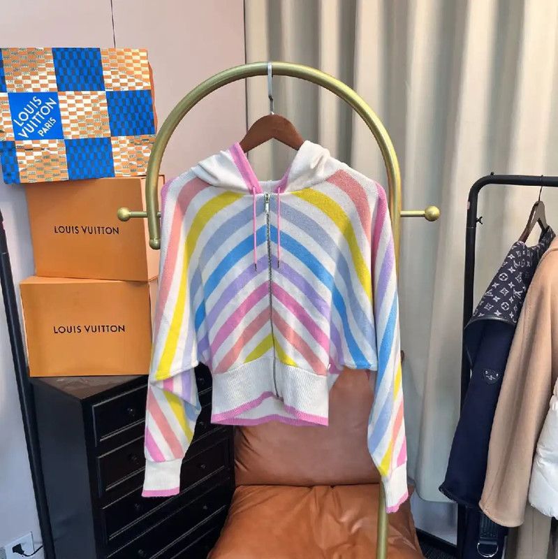Louis Vuitton Louis Vuitton Colorful Hooded Zip-Up Sweater 0089 Size L / US 10 / IT 46 - 1 Thumbnail