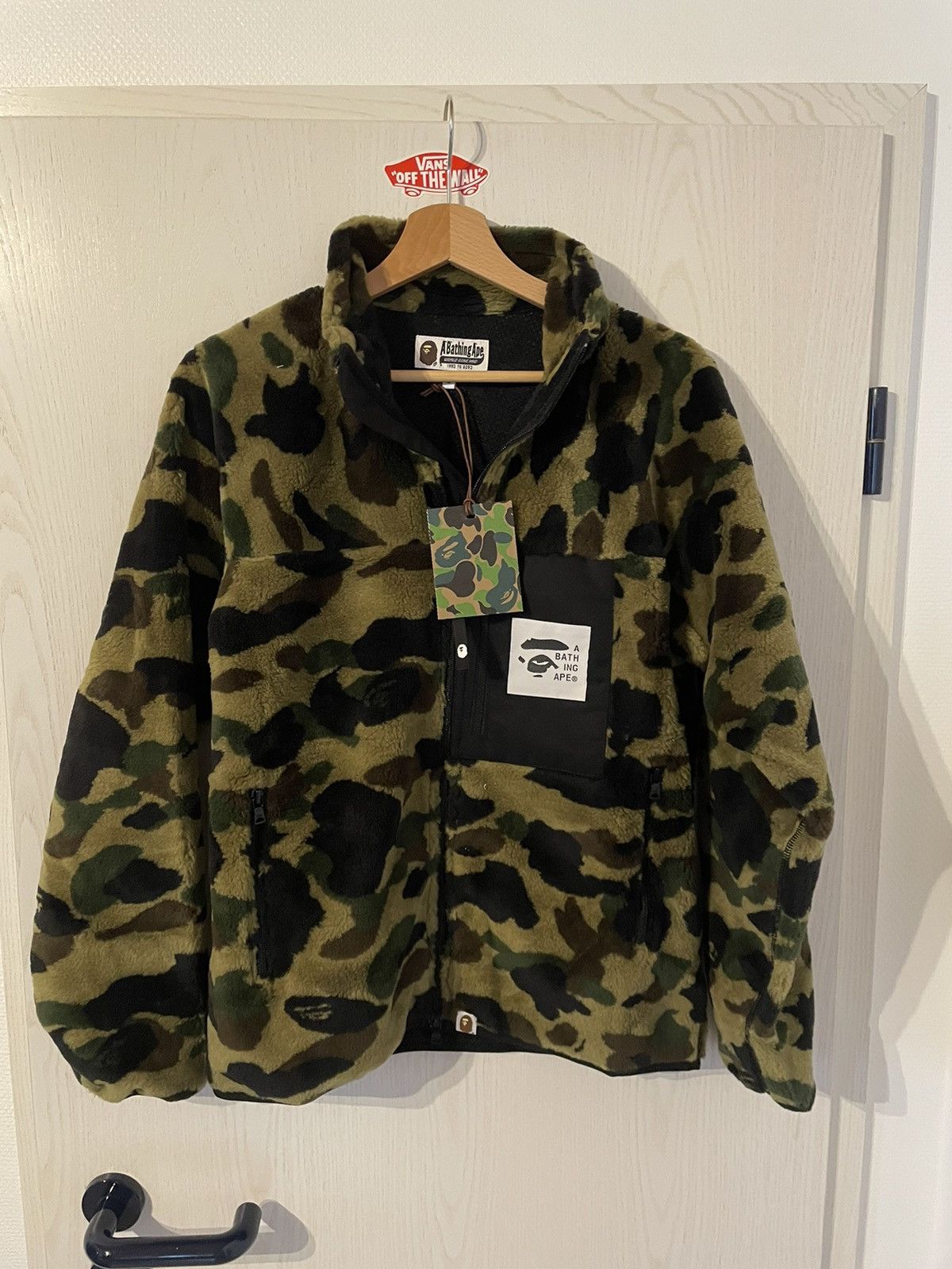 Bape Bape x WTAPS Sherpa Jacket | Grailed