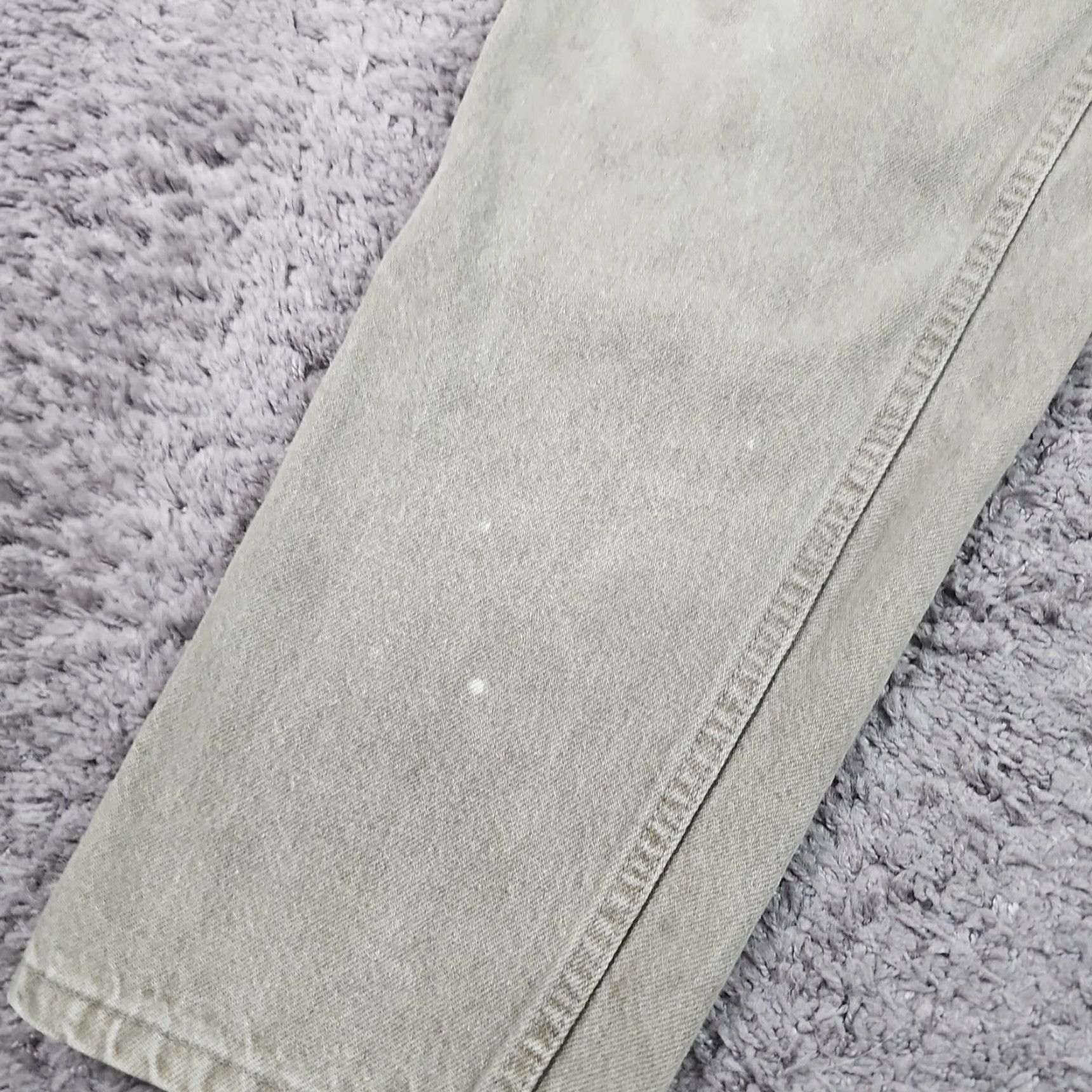 Levi's VINTAGE Levi's 550 Jeans Mens 38 Green Tapered Relaxed Orange Tab Denim 90s USA Size US 34 / EU 50 - 3 Thumbnail