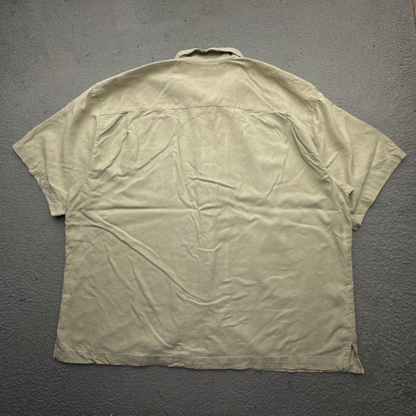 Tommy Bahama Tommy Bahama Button Up Shirt Mens XXL Beige Tan Silk Size US XXL / EU 58 / 5 - 6 Thumbnail