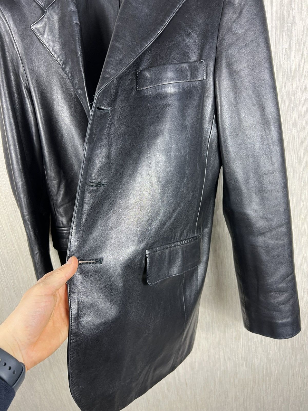 agnes b. Agnes b. genuine lamb leather avant garde blazer jacket Size US M / EU 48-50 / 2 - 22 Thumbnail