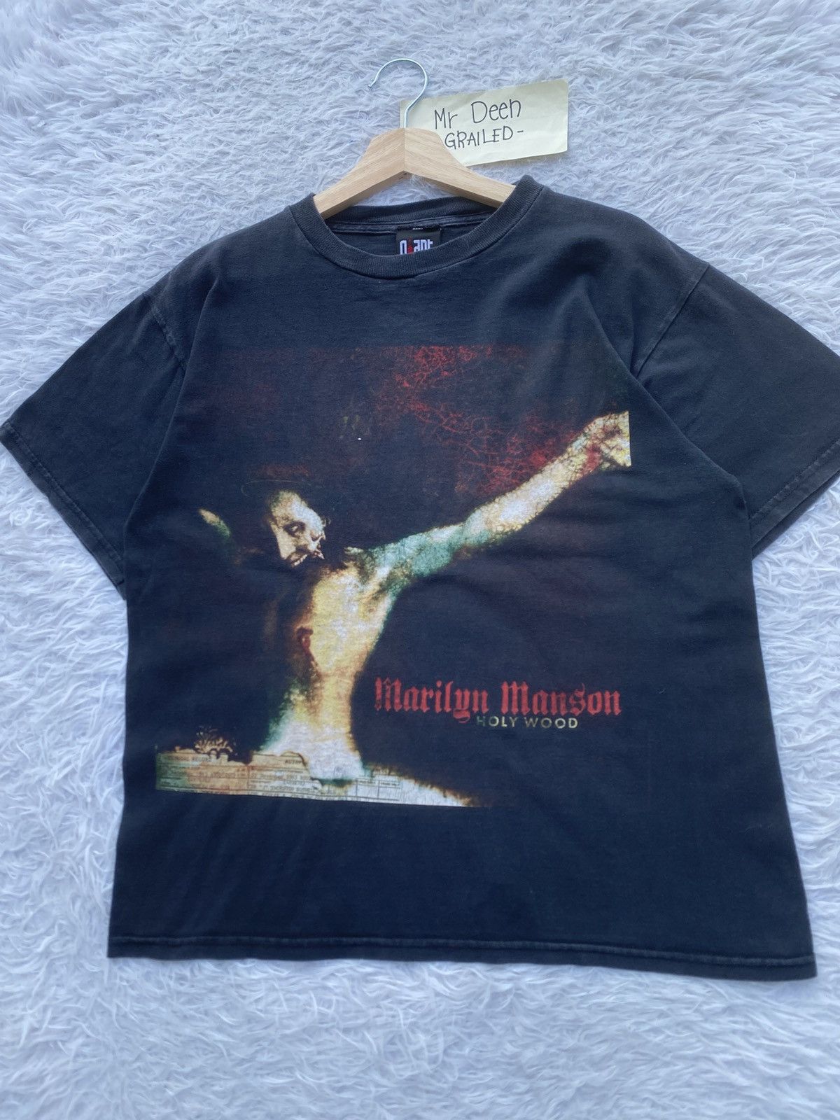 Band Tees Vtg Marylin Manson Guns, God and Government (Holy Wood Era) Size US M / EU 48-50 / 2 - 6 Thumbnail