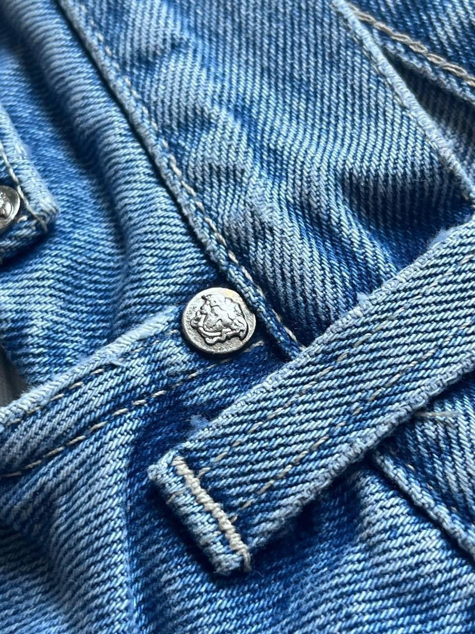 Versace × Vintage Vintage Versace Medusa Baggy Jeans Y2K 30 Size US 30 / EU 46 - 16 Thumbnail