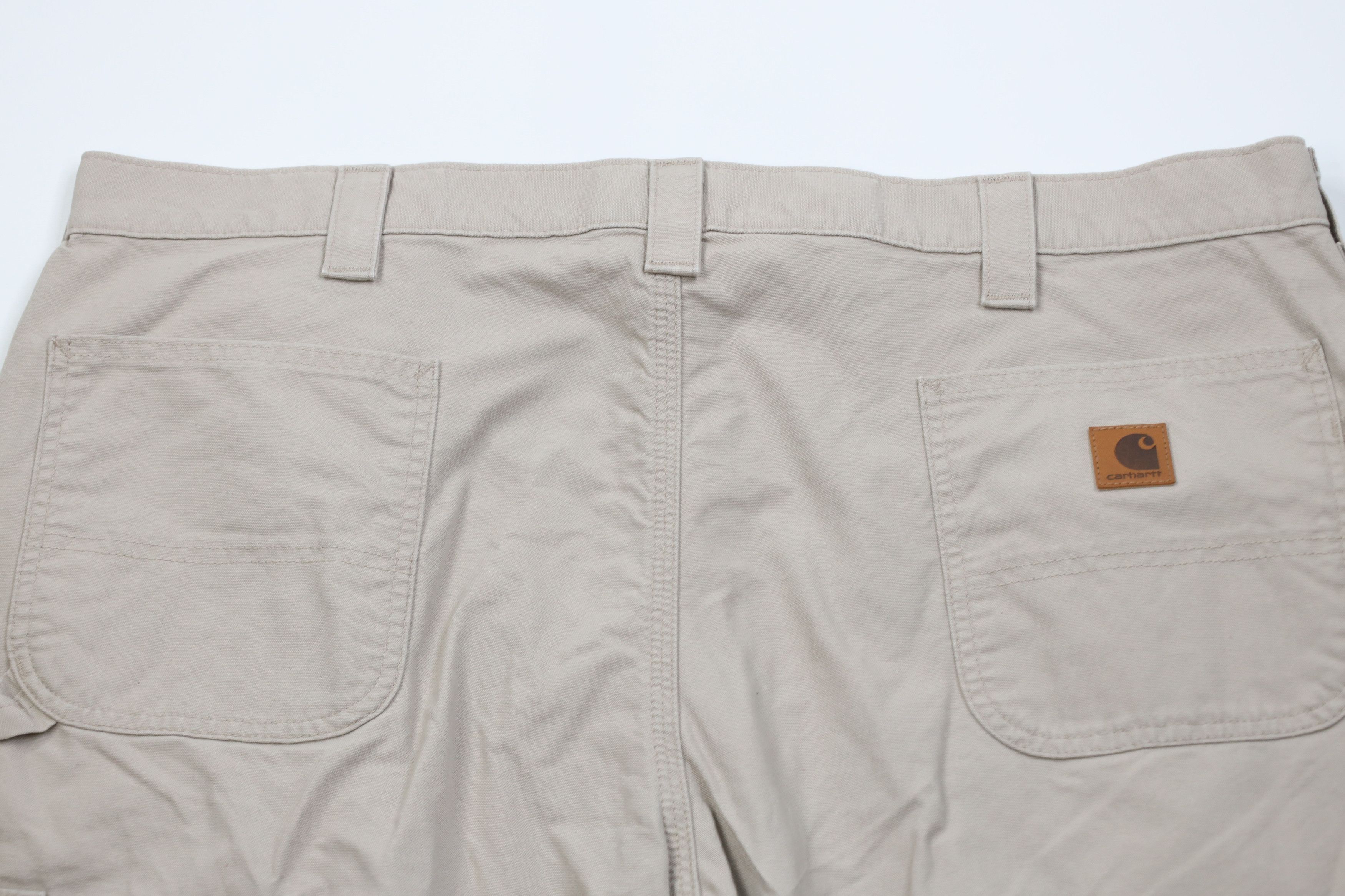 Carhartt Vintage Y2K Carhartt Wide Leg Dungaree Pants Tan Khaki Size US 44 / EU 60 - 10 Thumbnail