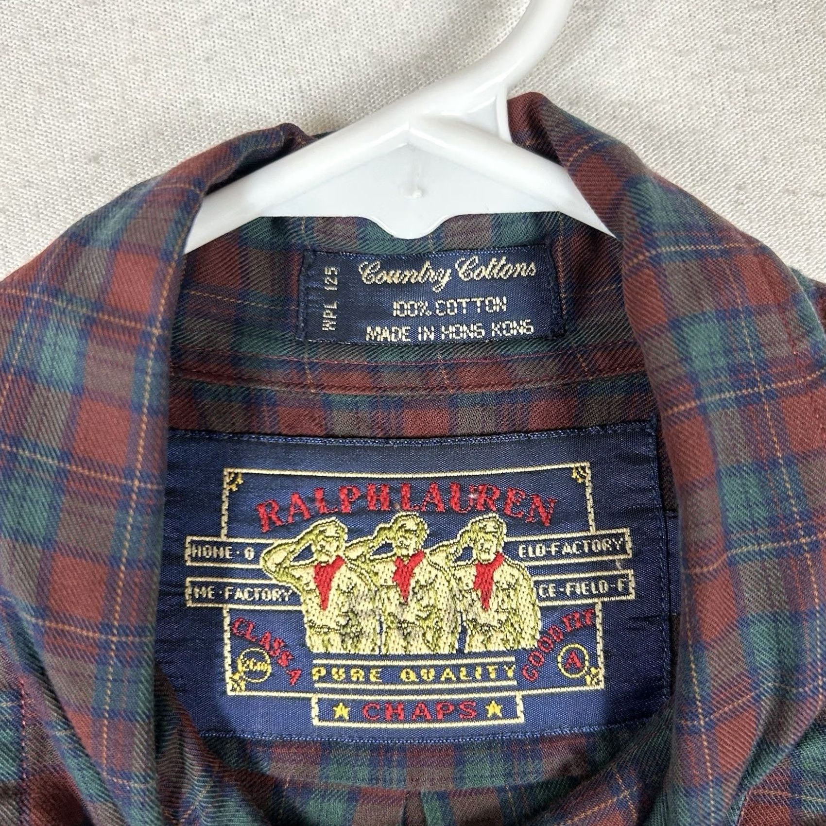Chaps Chaps Ralph Lauren Button Up Long Sleeve Shirt Men 15.5 Plaid Multicolor Casual Top Size US L / EU 52-54 / 3 - 3 Thumbnail