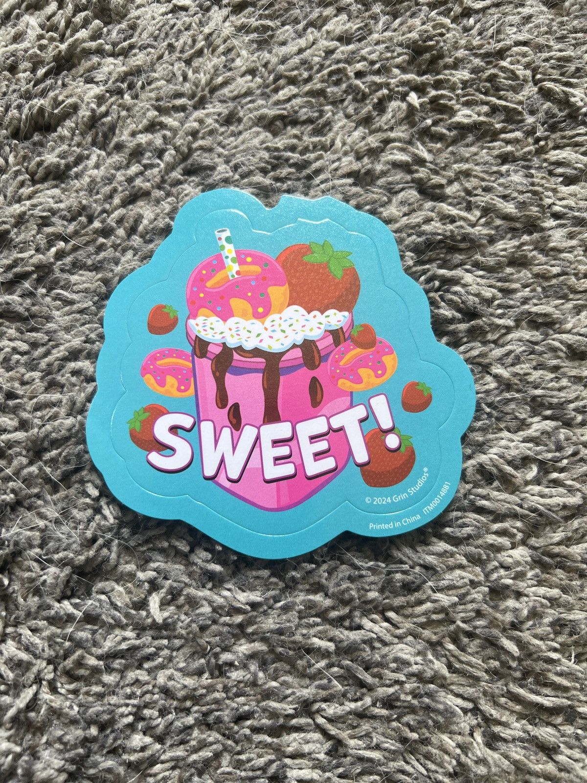 Hypebeast 2024 Grin Studios Sweet! Sticker Size ONE SIZE - 1 Thumbnail