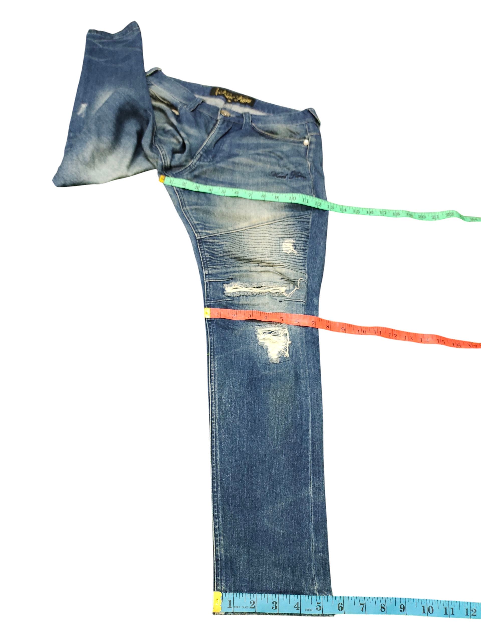 Karl Kani Vintage Karl Kani Distress Moto Biker Denim Pants Size US 30 / EU 46 - 12 Thumbnail