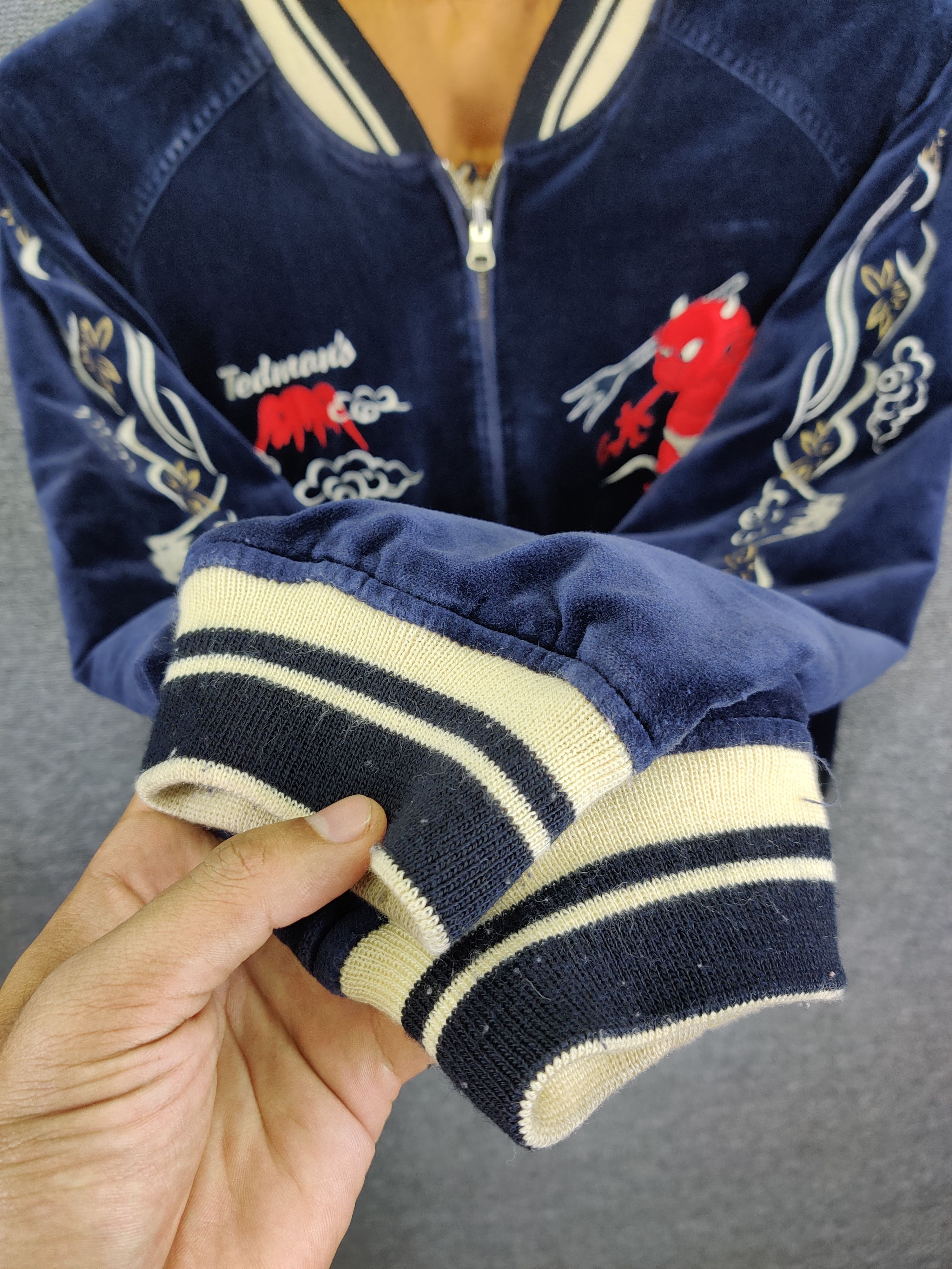 Tedman Vintage Tedman Sukajan Reversible Embroidery Velvet Jacket Size US L / EU 52-54 / 3 - 10 Thumbnail