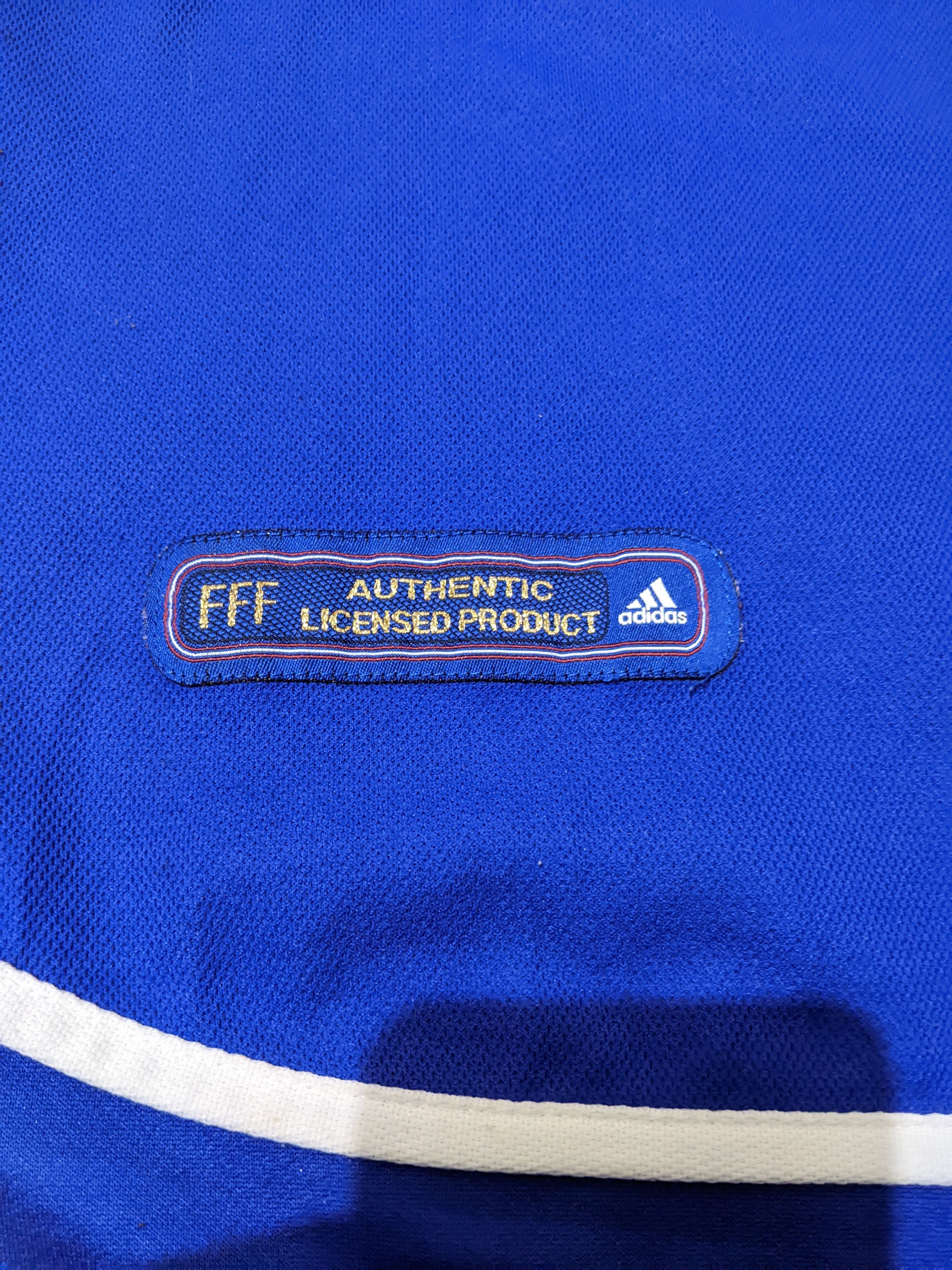 Adidas France euro 2000 home Zidane Jersey football shirt Size US L / EU 52-54 / 3 - 10 Thumbnail