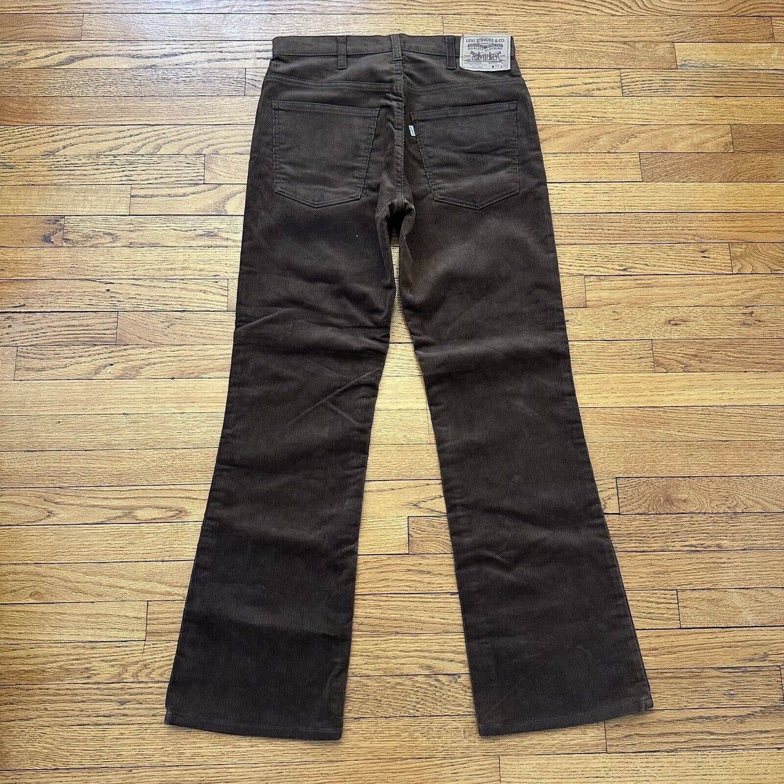 Vintage Levi's 517 Brown Bootcut Corduroy Pants 32x30 Talon