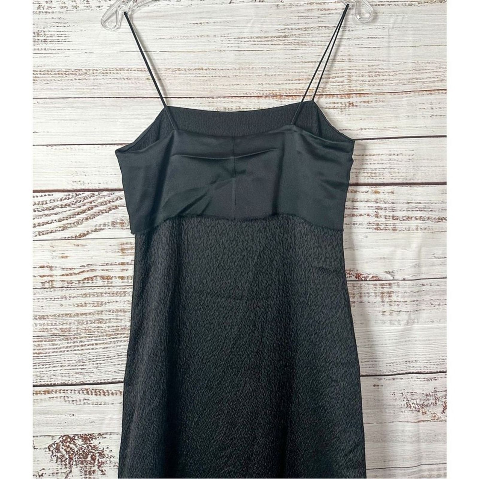 EDUN Edun Spaghetti Strap Midi Slip Dress Black Size XS NWT Size XS / US 0-2 / IT 36-38 - 9 Thumbnail