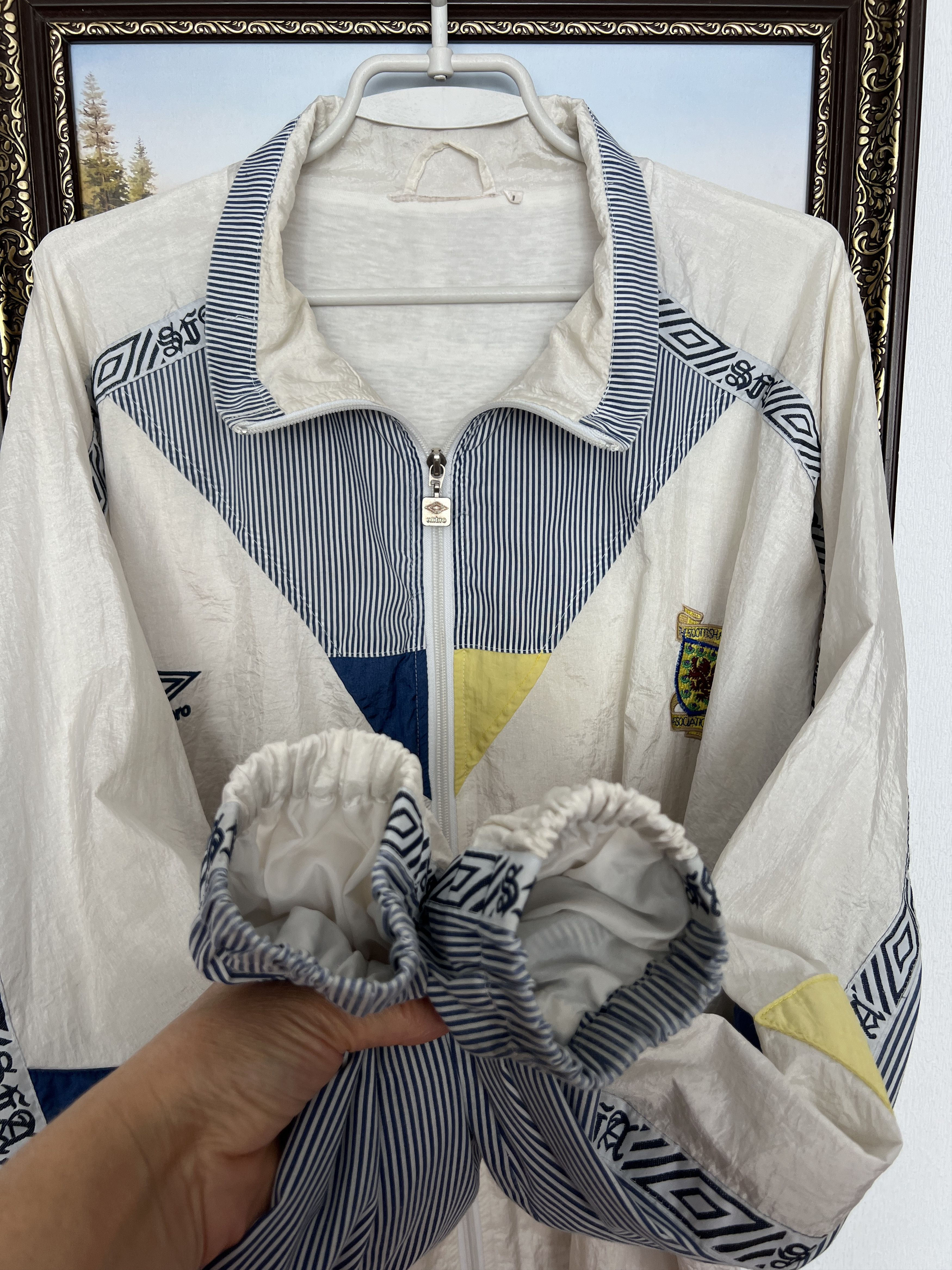 Umbro Vintage 90's Umbro Scotland Football Jacket Soccer Track Top Size US M / EU 48-50 / 2 - 5 Thumbnail