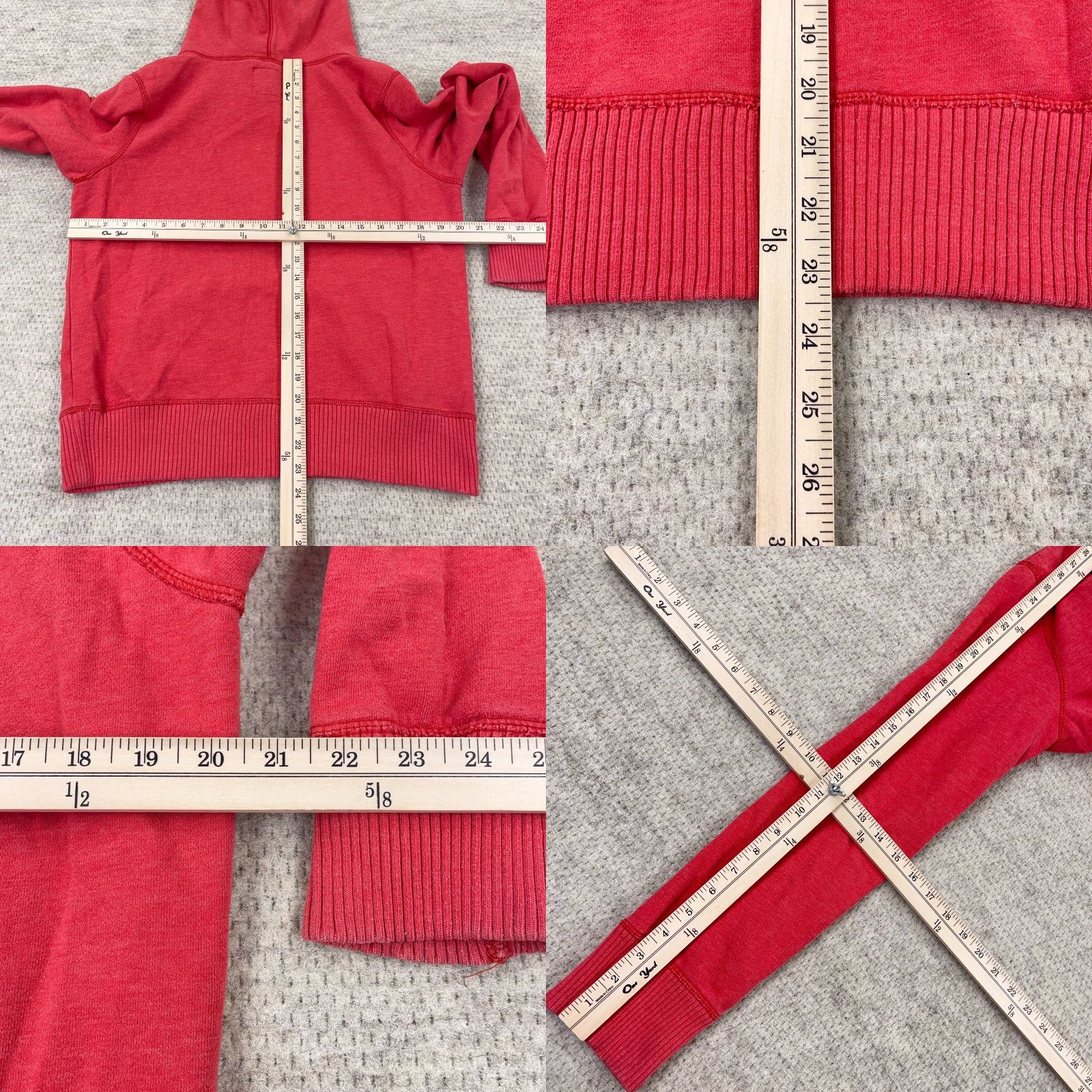 American Eagle Outfitters Vintage American Eagle Hoodie Women Large Red Blue Faded Spell Out AEO 2000s L Size L / US 10 / IT 46 - 8 Thumbnail