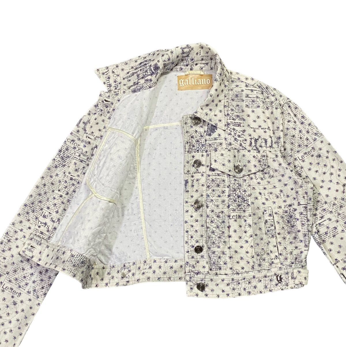 John Galliano Galliano Gazette Newspaper Corduroy Jacket Size M / US 6-8 / IT 42-44 - 23 Thumbnail