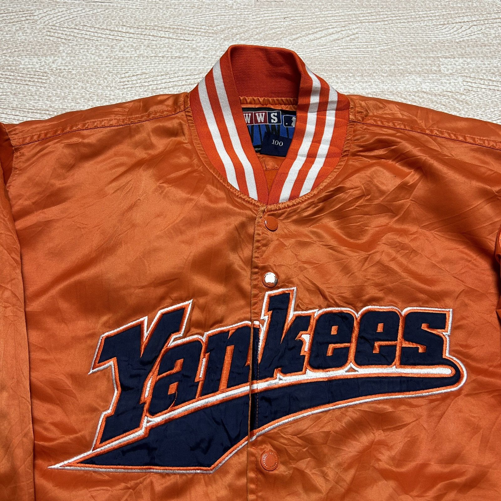 MLB × New York Yankees WWS Bomber jacket New York Yankees Orange Size US L / EU 52-54 / 3 - 3 Thumbnail