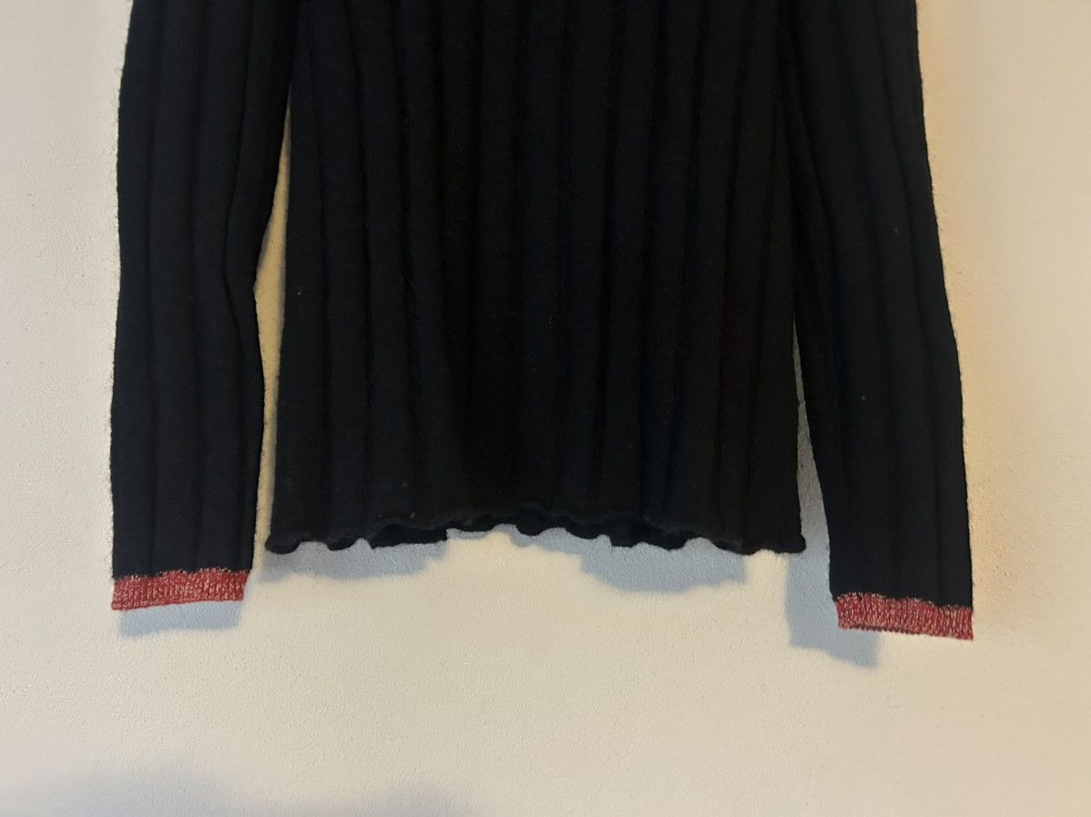Miu Miu Miu Miu Black Ribbed Turtleneck Sweater Size US XL / EU 56 / 4 - 3 Thumbnail