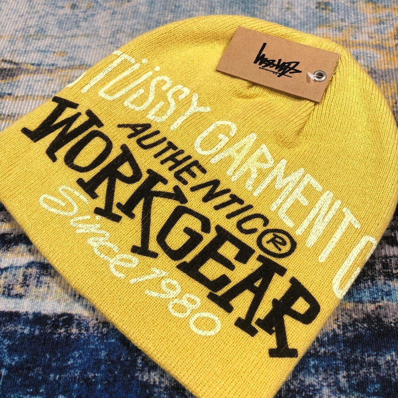 Stussy Stussy Workgear Print Skullcap Beanie Size ONE SIZE - 3 Thumbnail