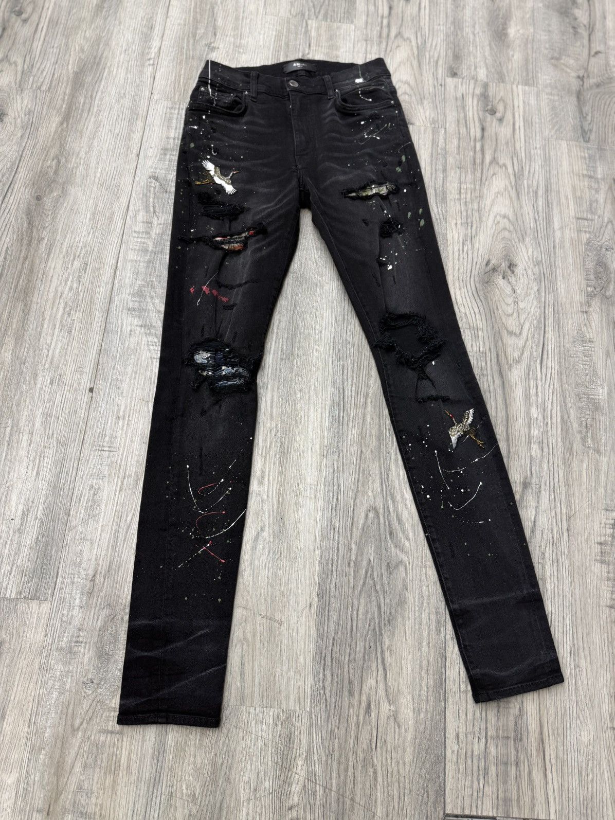 Amiri Amiri Feature Distressed Denim - Paint Splatter Accents Size US 29 - 1 Thumbnail