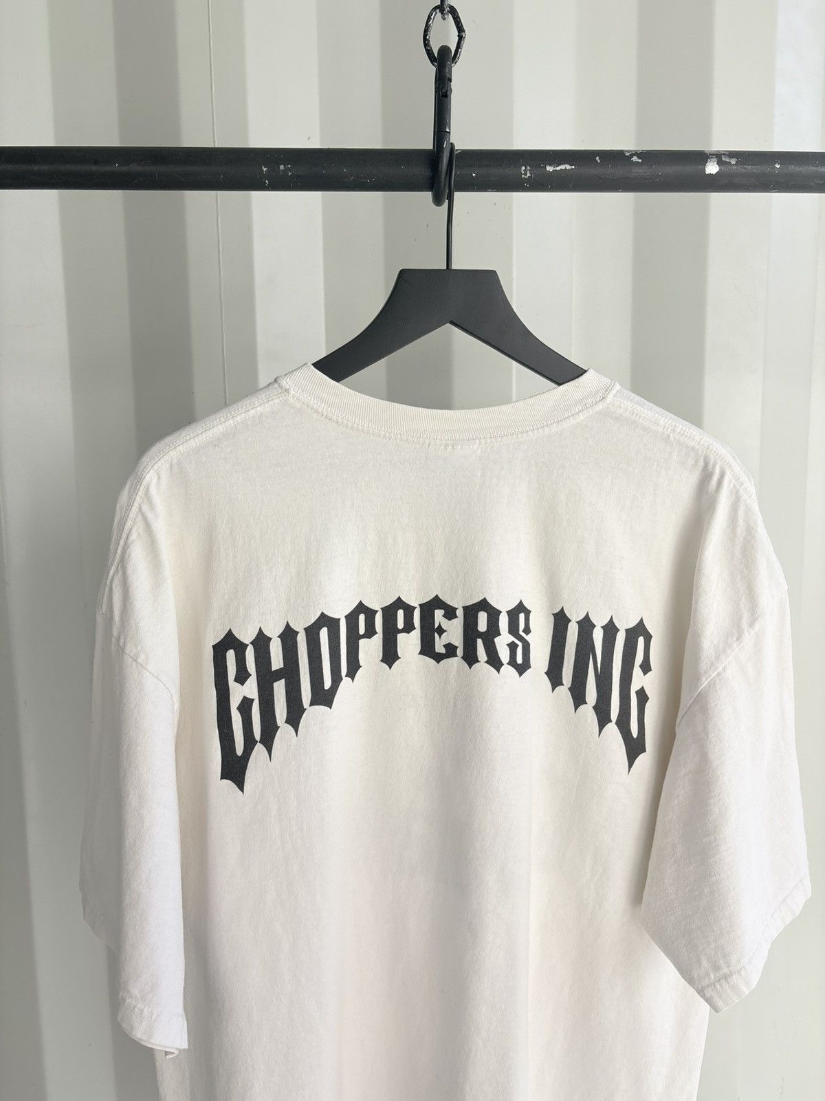 Thrashed Choppers Inc Faded Distressed Shirt GRUNGE Band