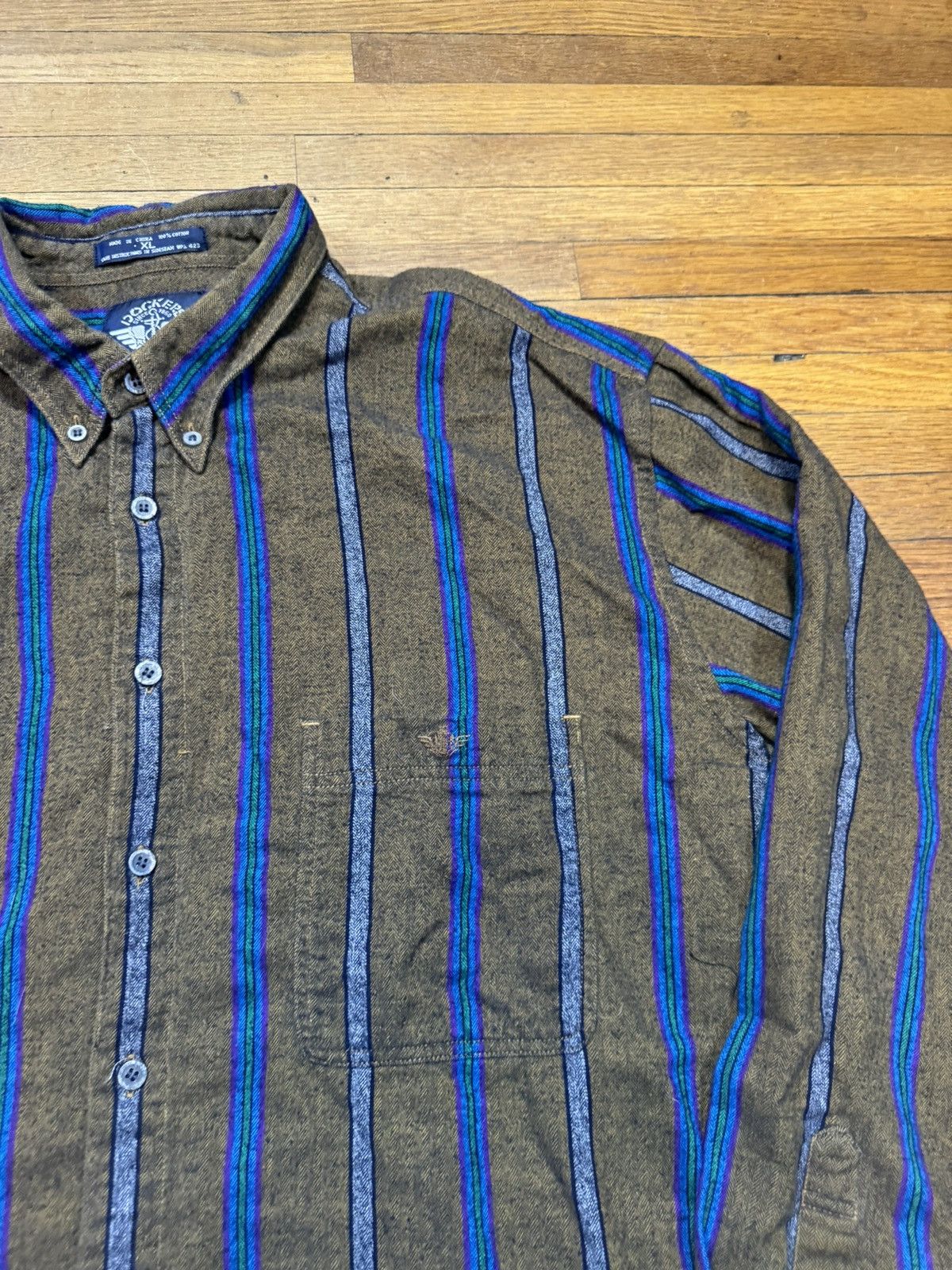 Dockers × Vintage Vintage Striped Button Up Shirt Size US XL / EU 56 / 4 - 3 Thumbnail
