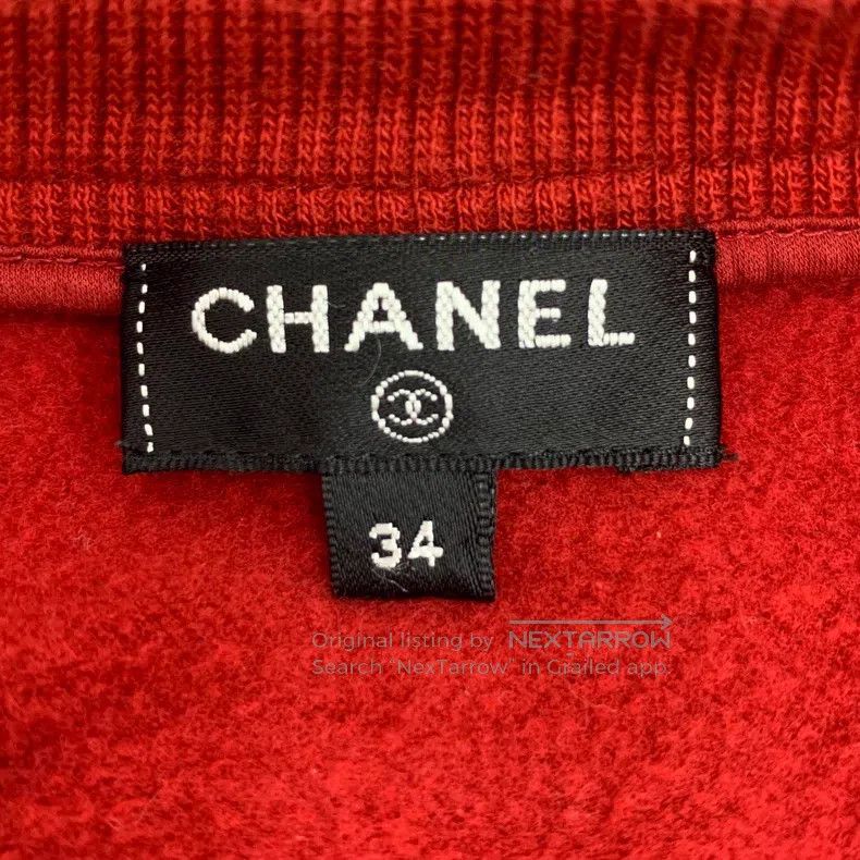 Chanel Chanel Red letter printed cotton round-neck long-sleeved s Size XXS / US 00 / IT 34 - 6 Thumbnail