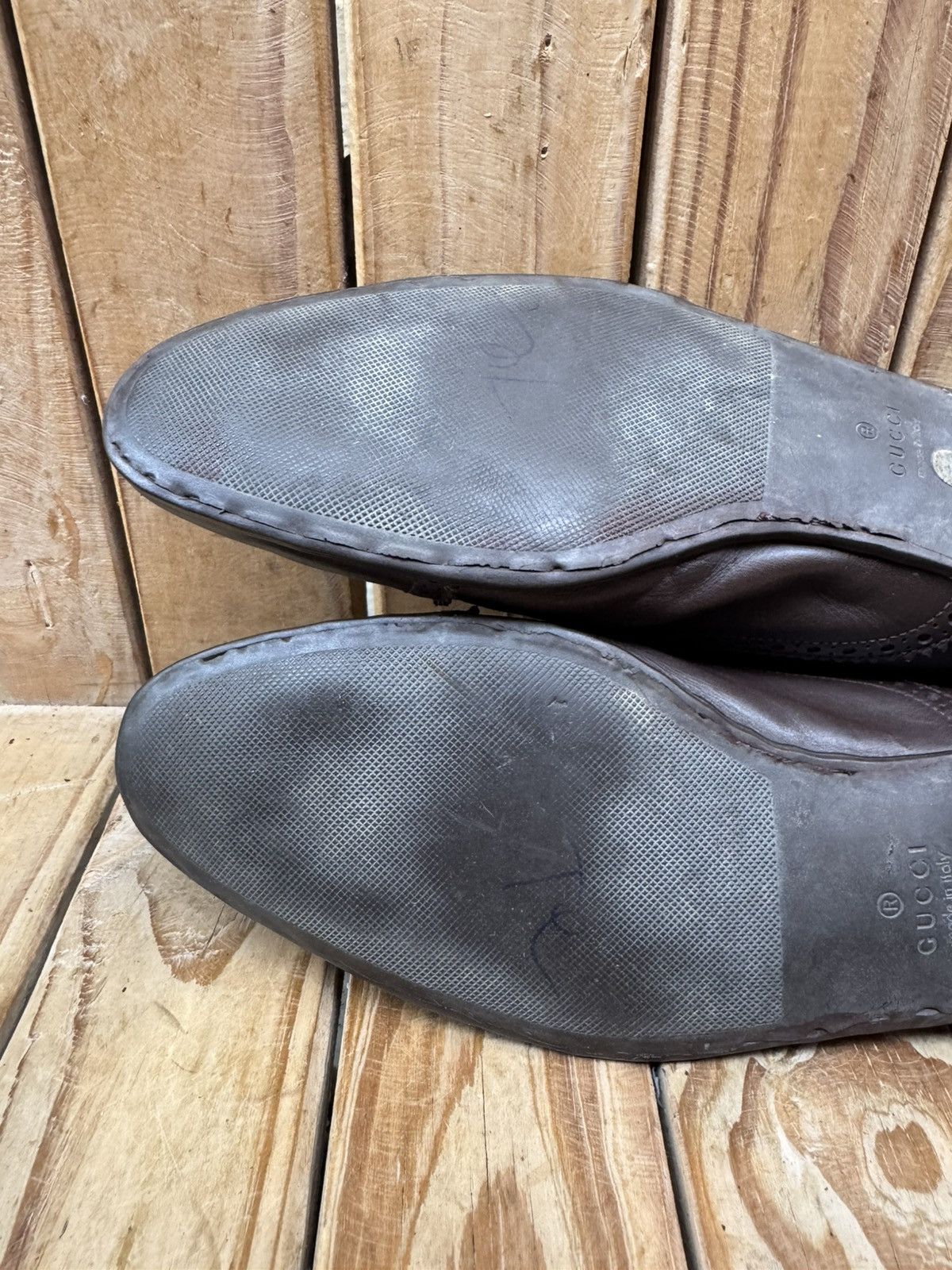 Gucci Gucci brown Cap Toe Leather Men's Dress Shoes UK 6 USA 6.5 Size US 6.5 / EU 39-40 - 14 Thumbnail