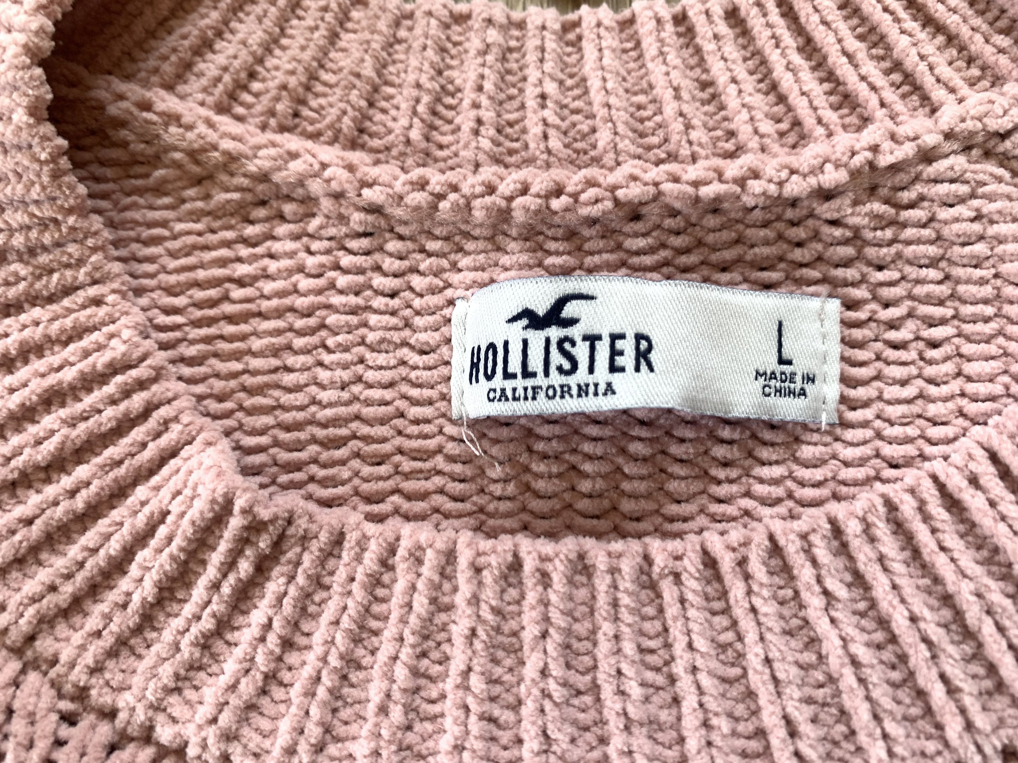 Hollister Holister Womens Pink Knit Sweater Size L / US 10 / IT 46 - 7 Thumbnail